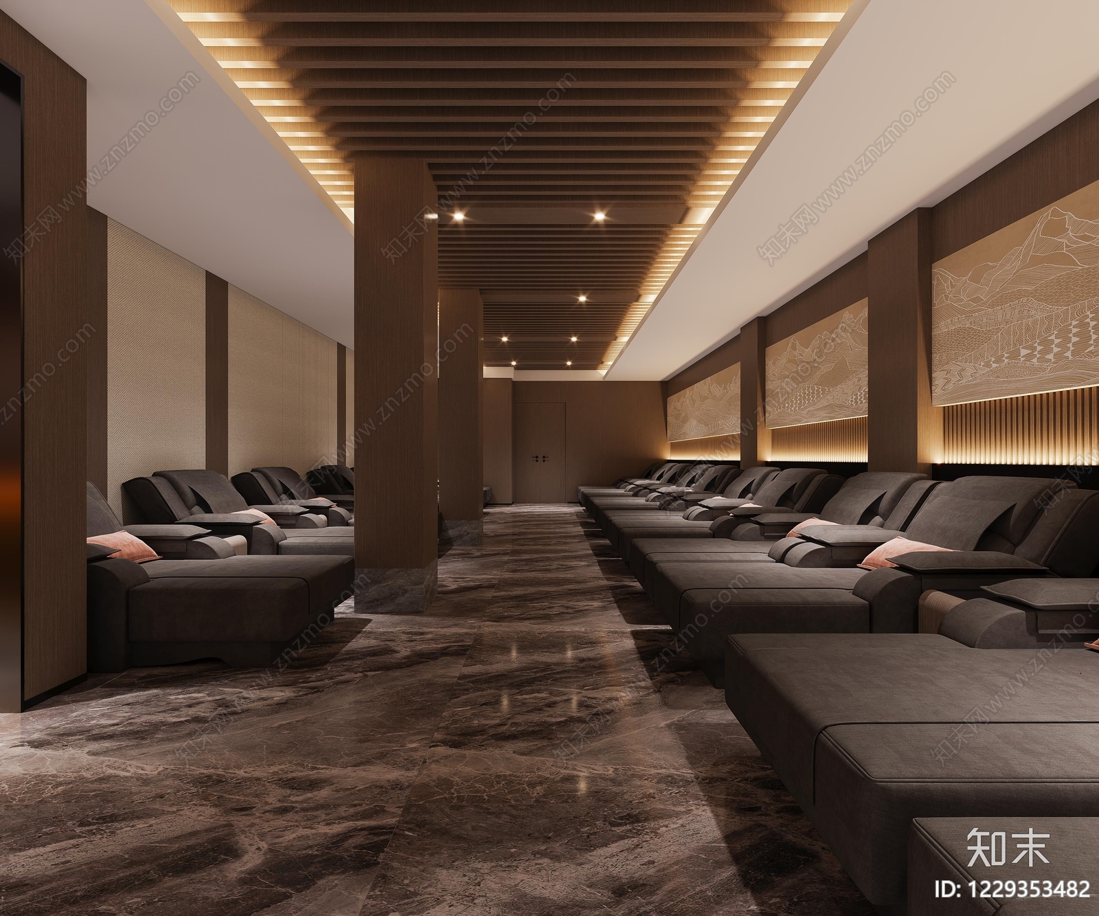 新中式足浴店3D模型下载【ID:1229353482】