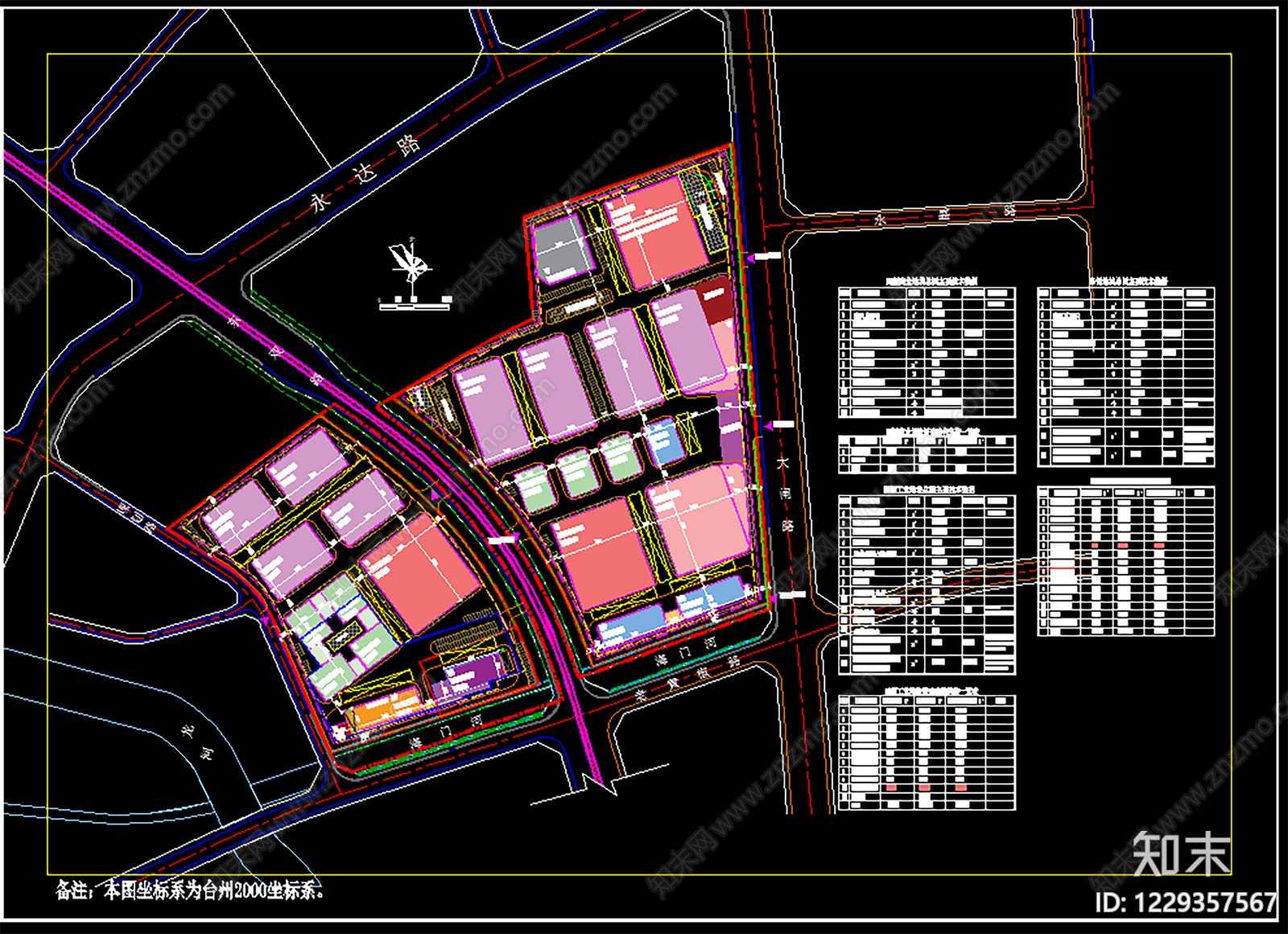 产业园建筑cad施工图下载【ID:1229357567】