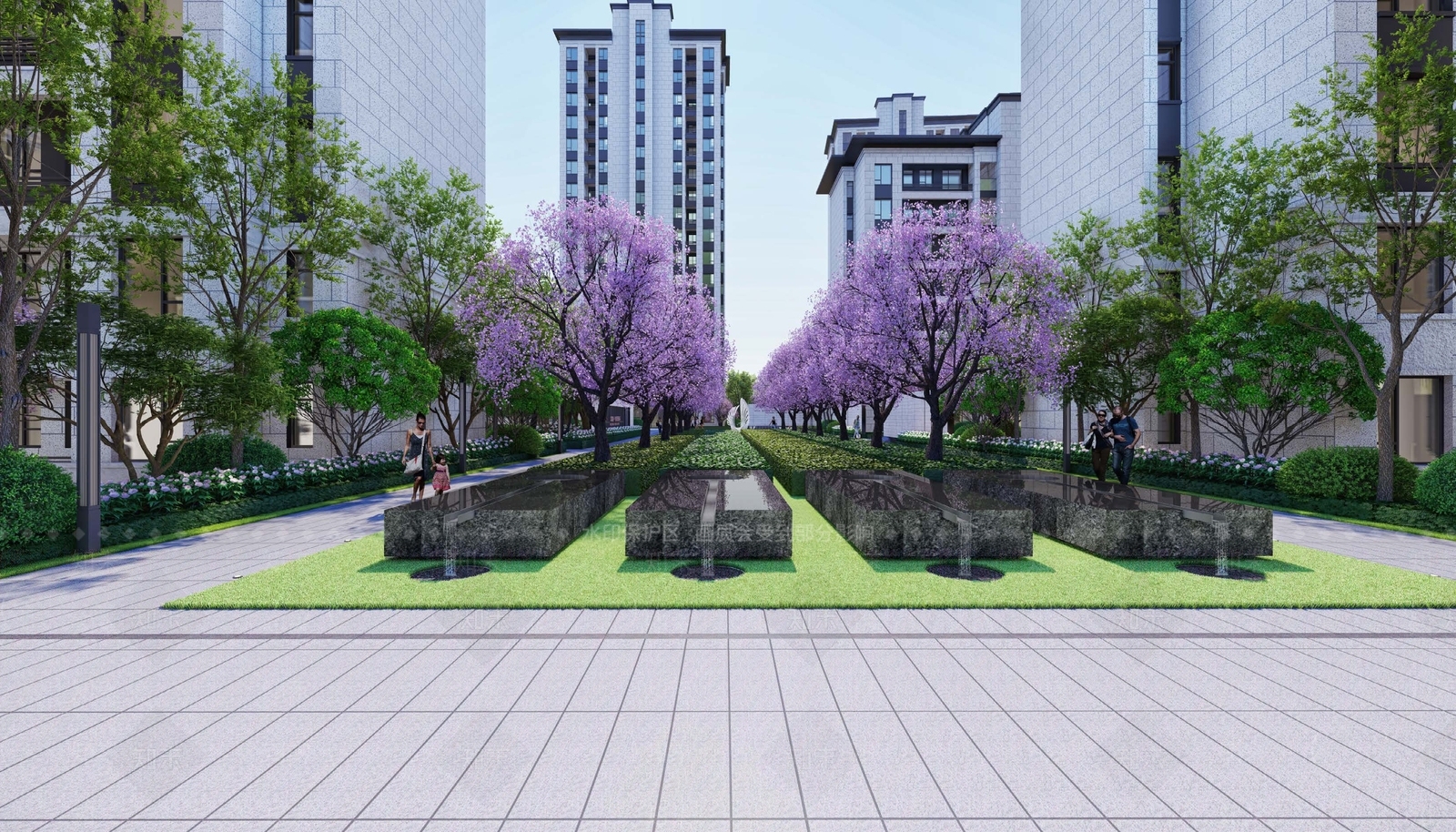 新中式景观小区景观SU模型下载【ID:1229369822】