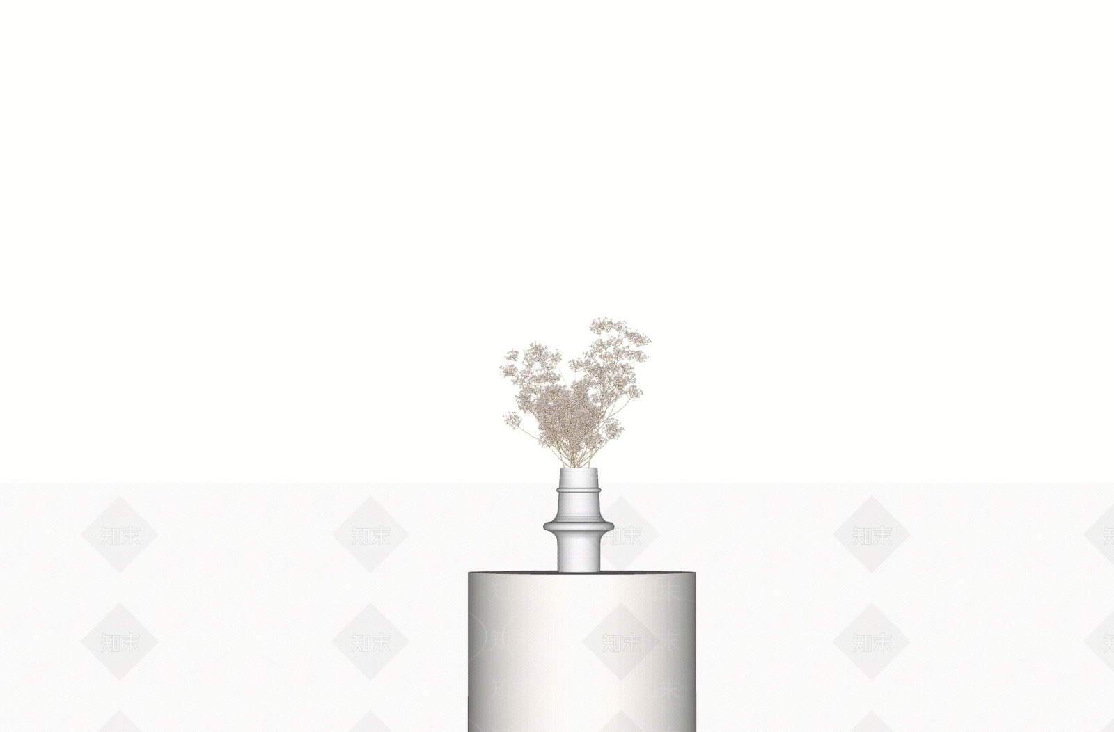 侘寂花艺SU模型下载【ID:1229372986】