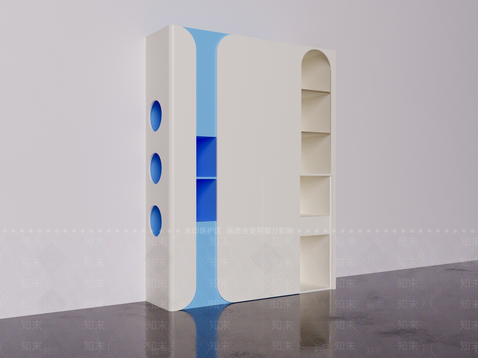 孟菲斯衣柜3D模型下载【ID:1229373528】