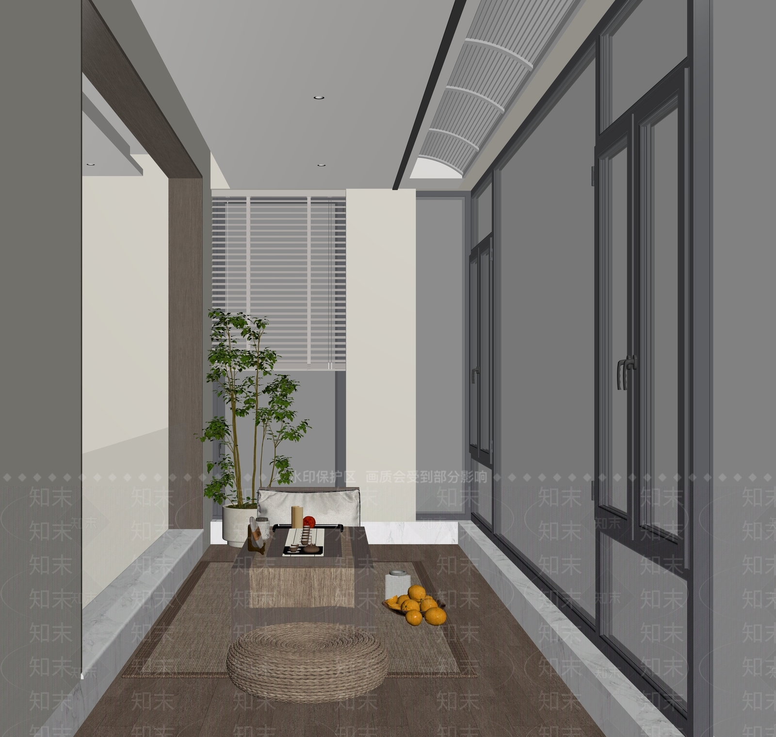 新中式茶室3D模型下载【ID:1229382954】