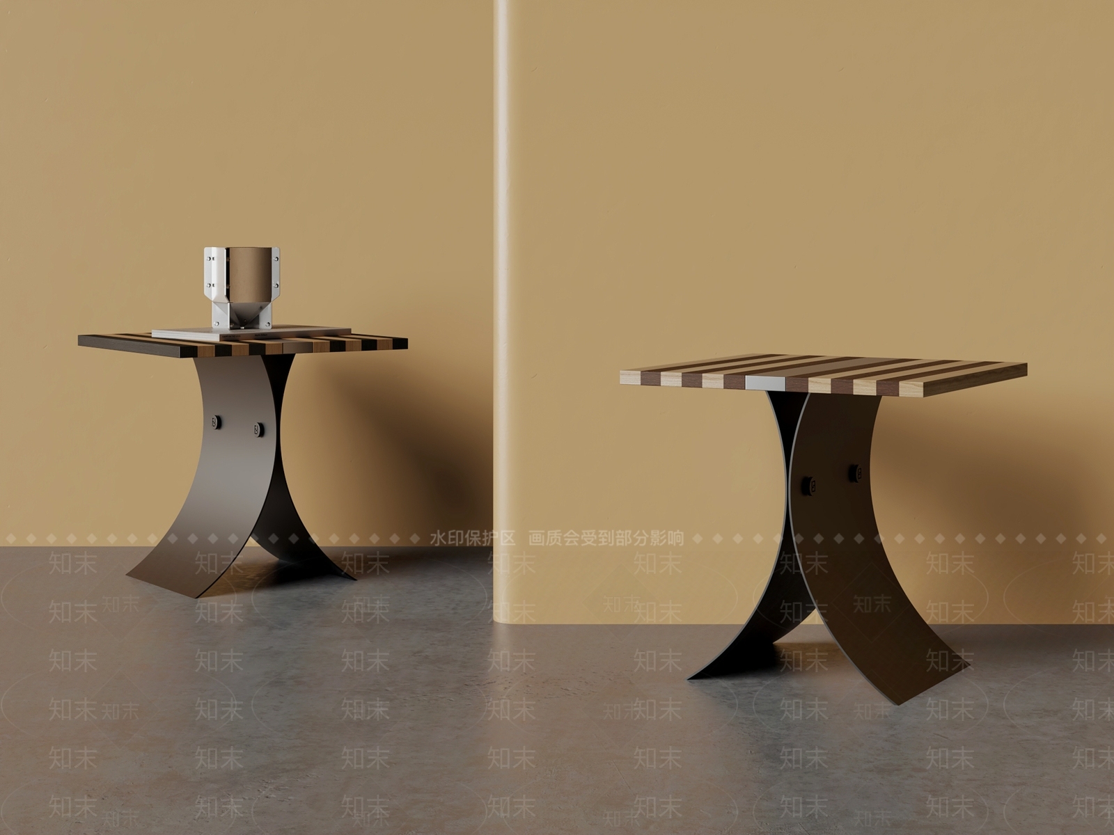 现代简约边几3D模型下载【ID:1229394176】