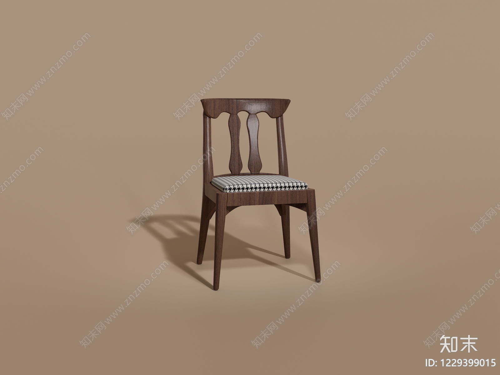 中古风餐椅SU模型下载【ID:1229399015】