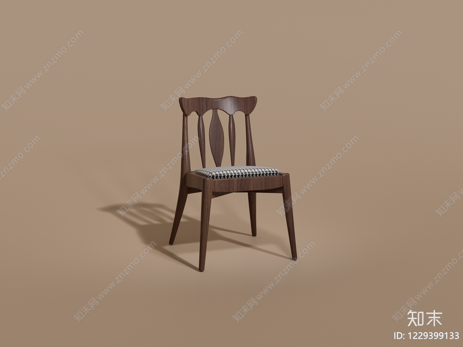 中古风餐椅SU模型下载【ID:1229399133】