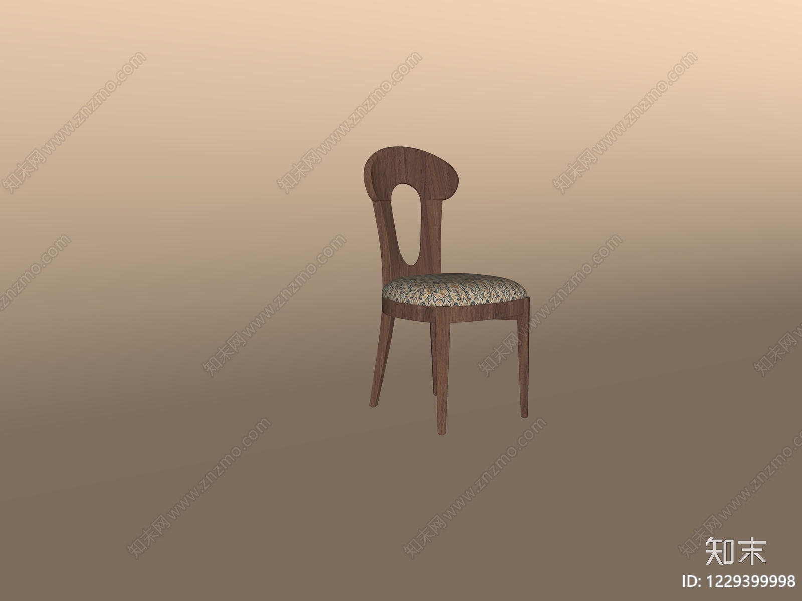 中古风餐椅SU模型下载【ID:1229399998】