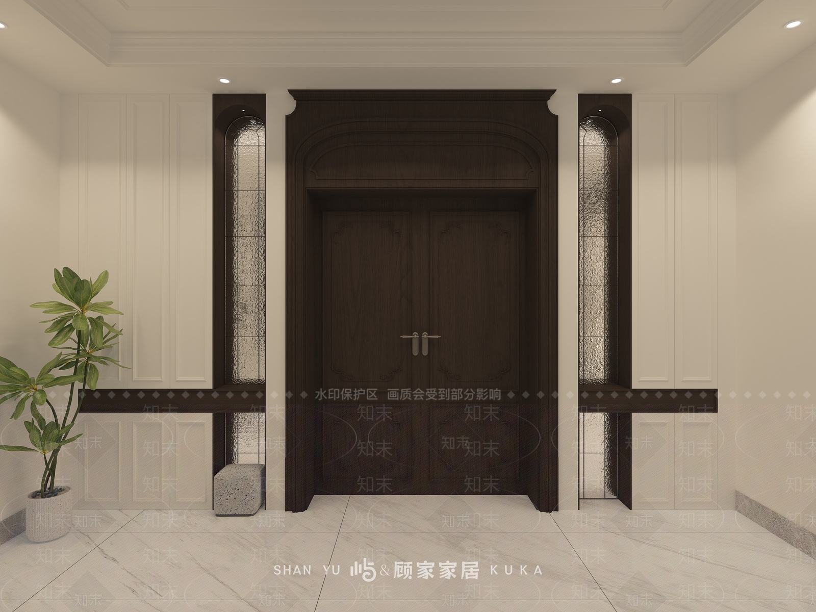 法式客餐厅3D模型下载【ID:1229417010】