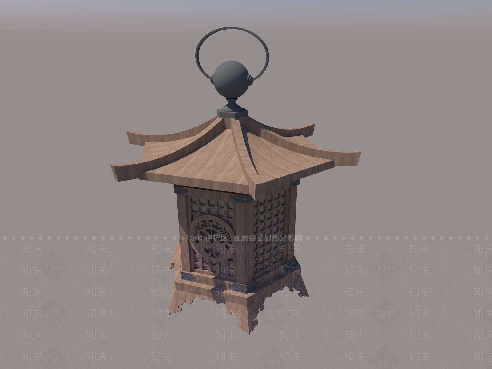 中式景观灯SU模型下载【ID:1229457698】