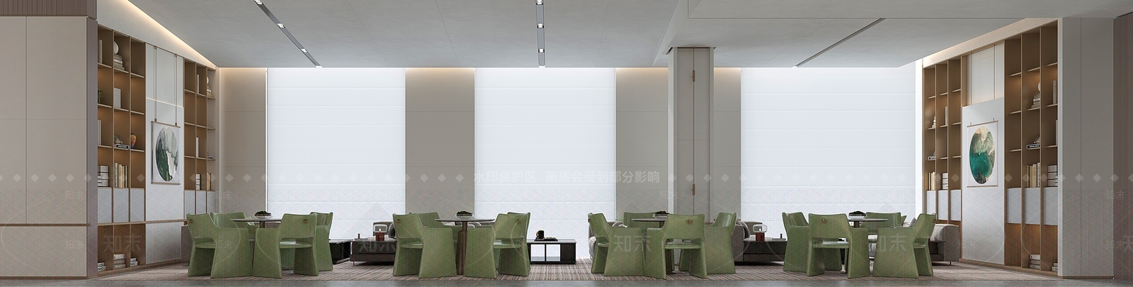 新中式售楼处3D模型下载【ID:1229458608】