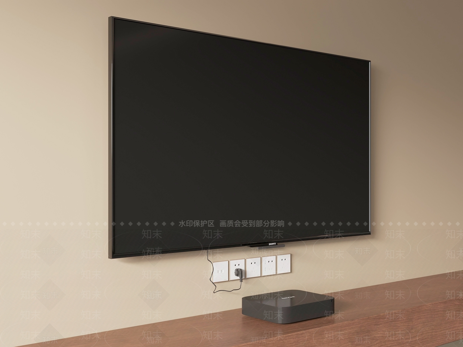现代简约电视3D模型下载【ID:1229459853】