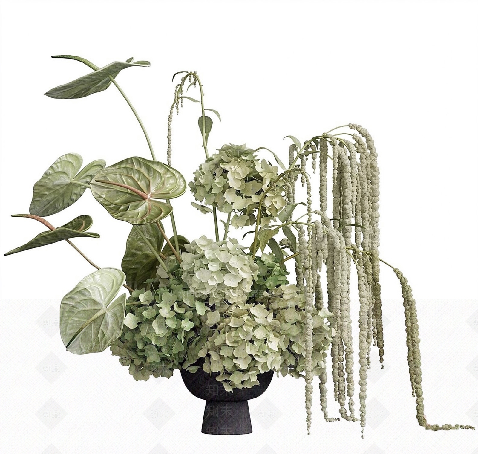 侘寂花艺SU模型下载【ID:1229459949】
