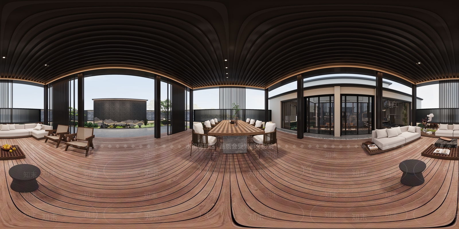 新中式庭院3D模型下载【ID:1229461292】