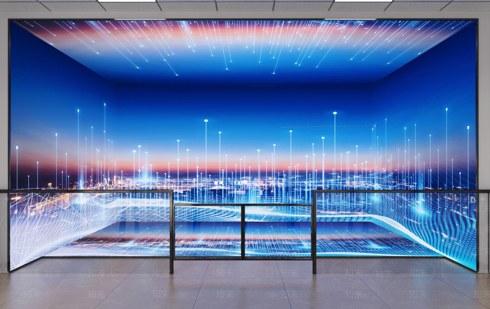 未来主义科技展厅3D模型下载【ID:1229461609】