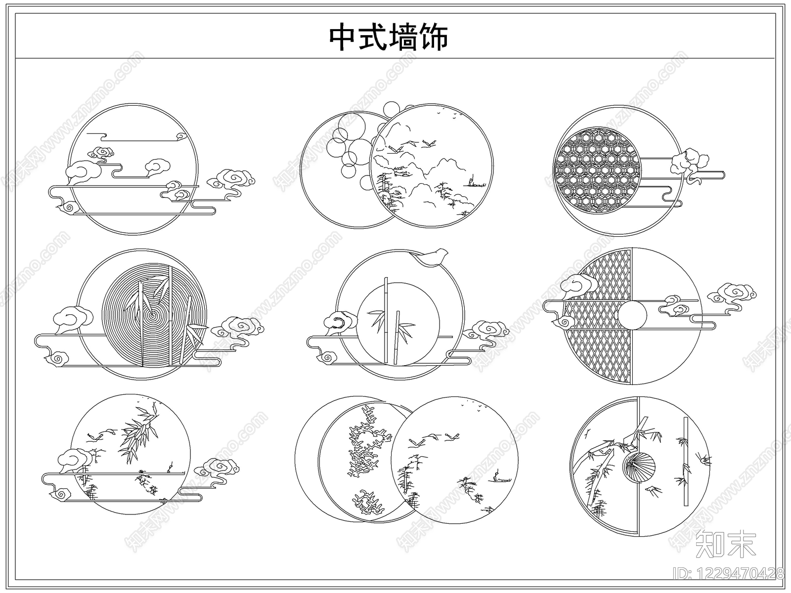 综合软装摆件图库cad施工图下载【ID:1229470428】
