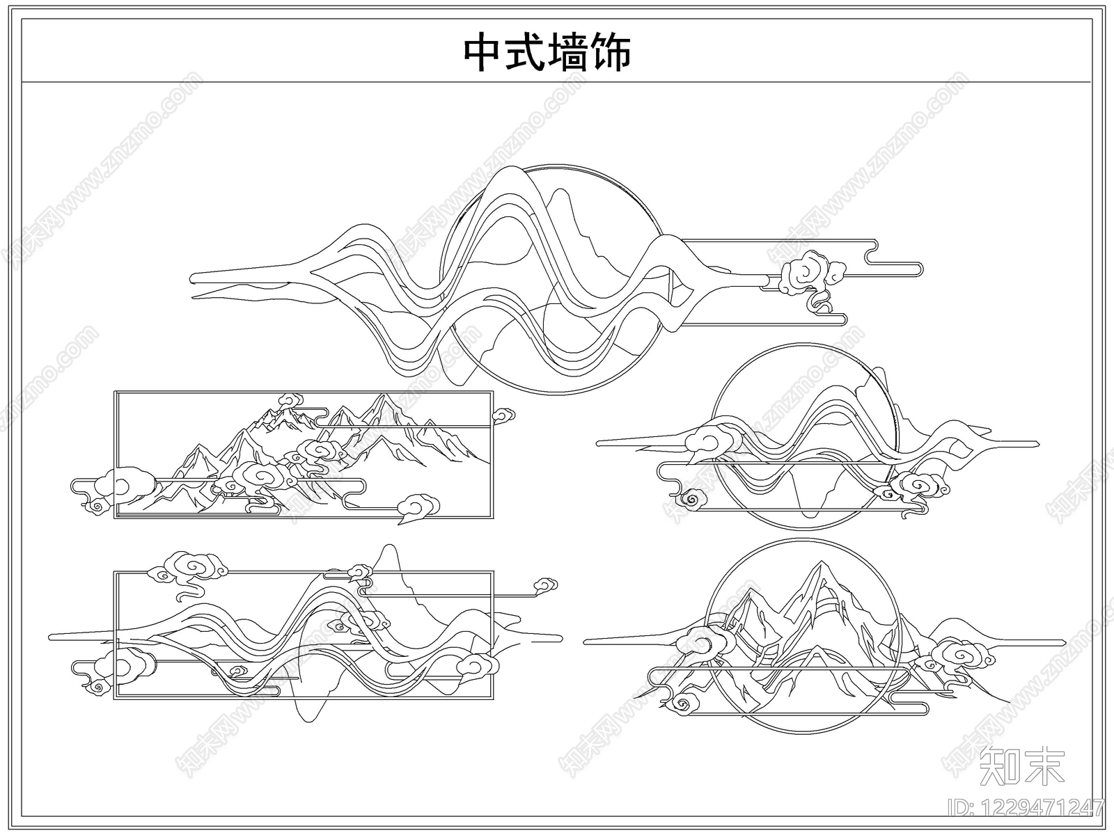 综合软装摆件图库cad施工图下载【ID:1229471247】