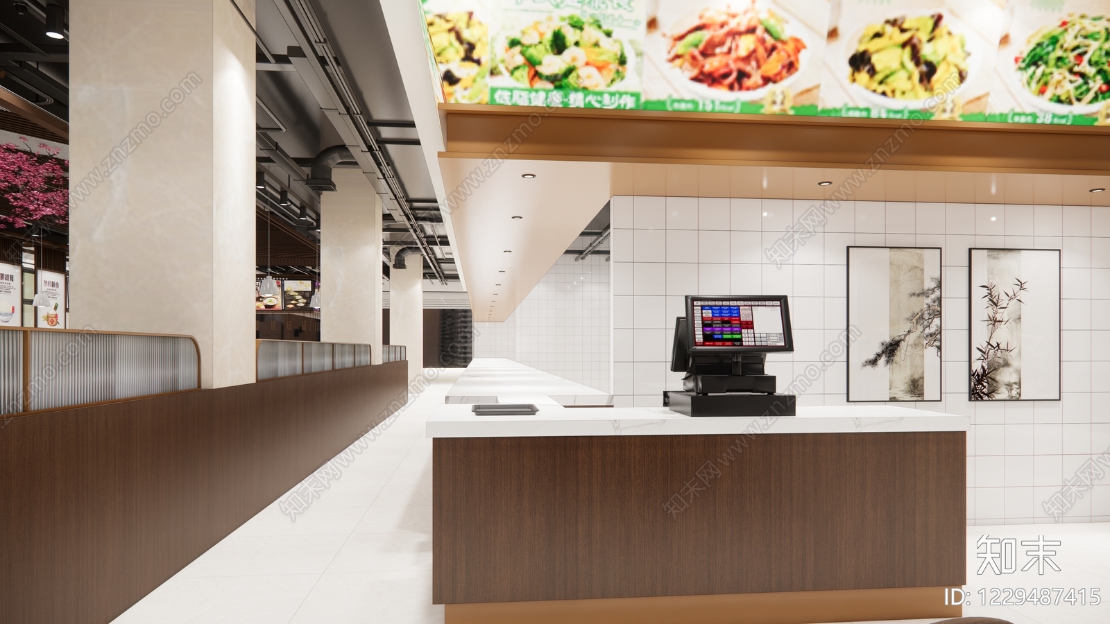 快餐店cad施工图下载【ID:1229487415】