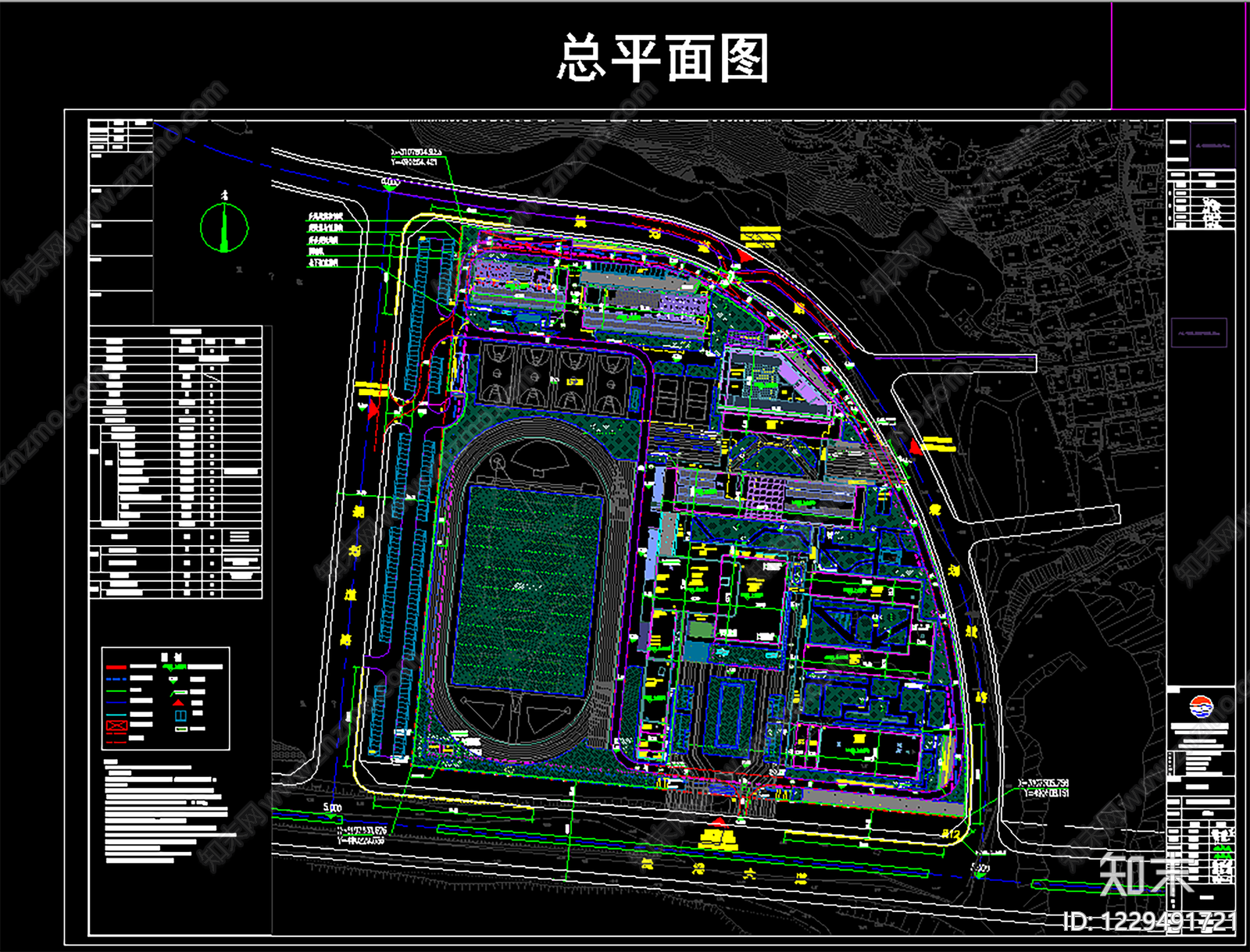 学校建筑cad施工图下载【ID:1229491721】