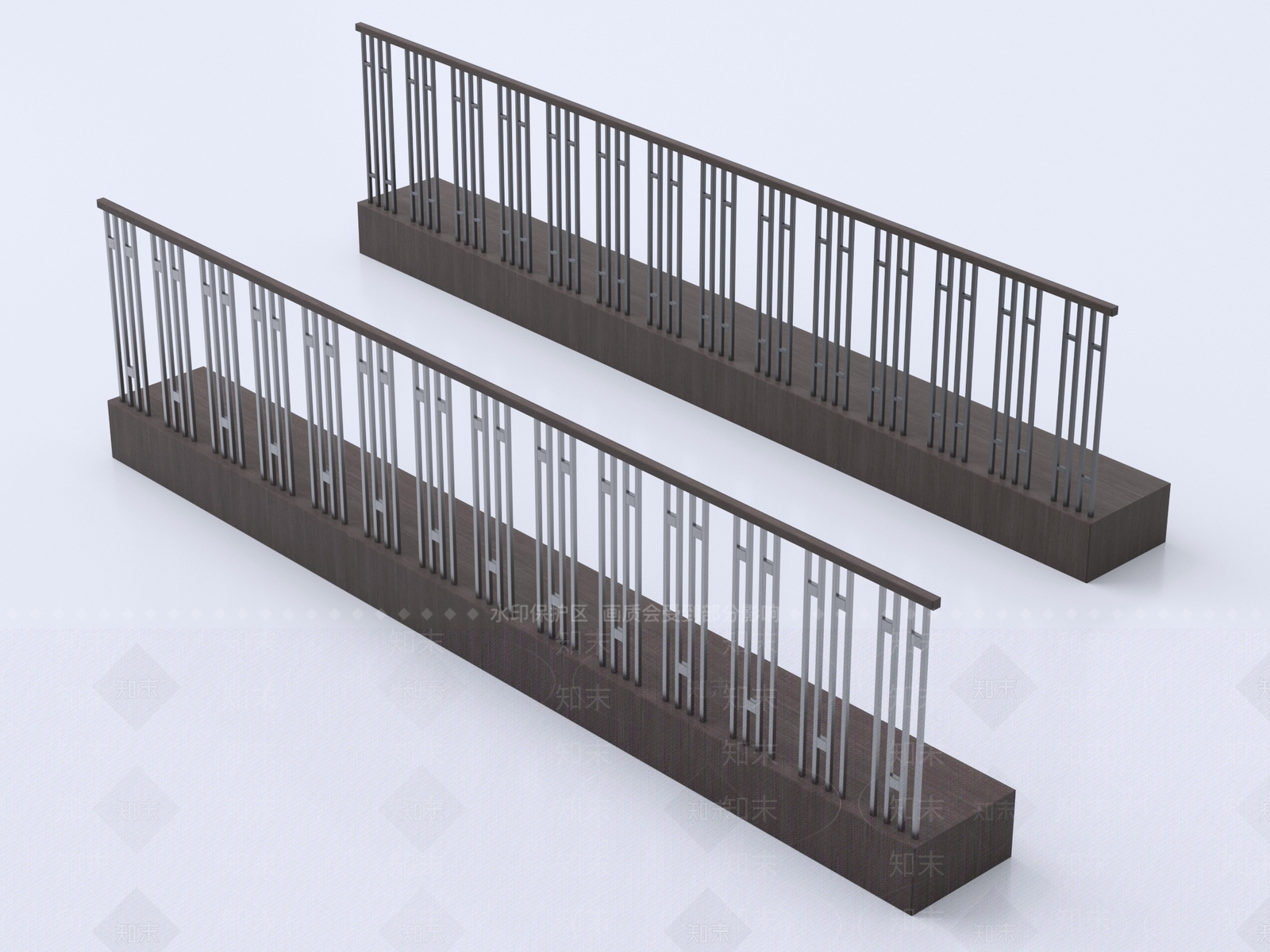 新中式栏杆3D模型下载【ID:1229499815】