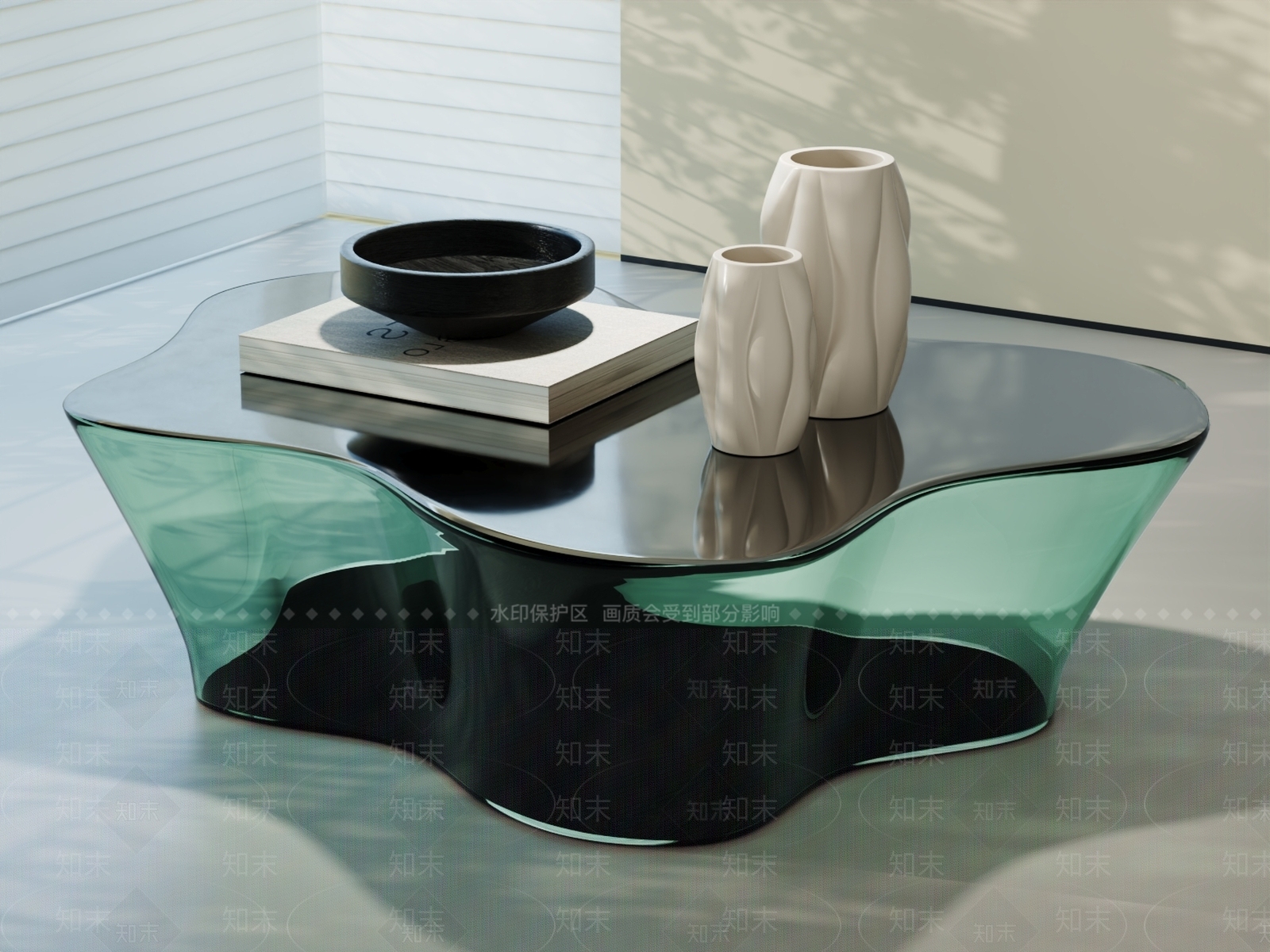 现代茶几3D模型下载【ID:1229513110】