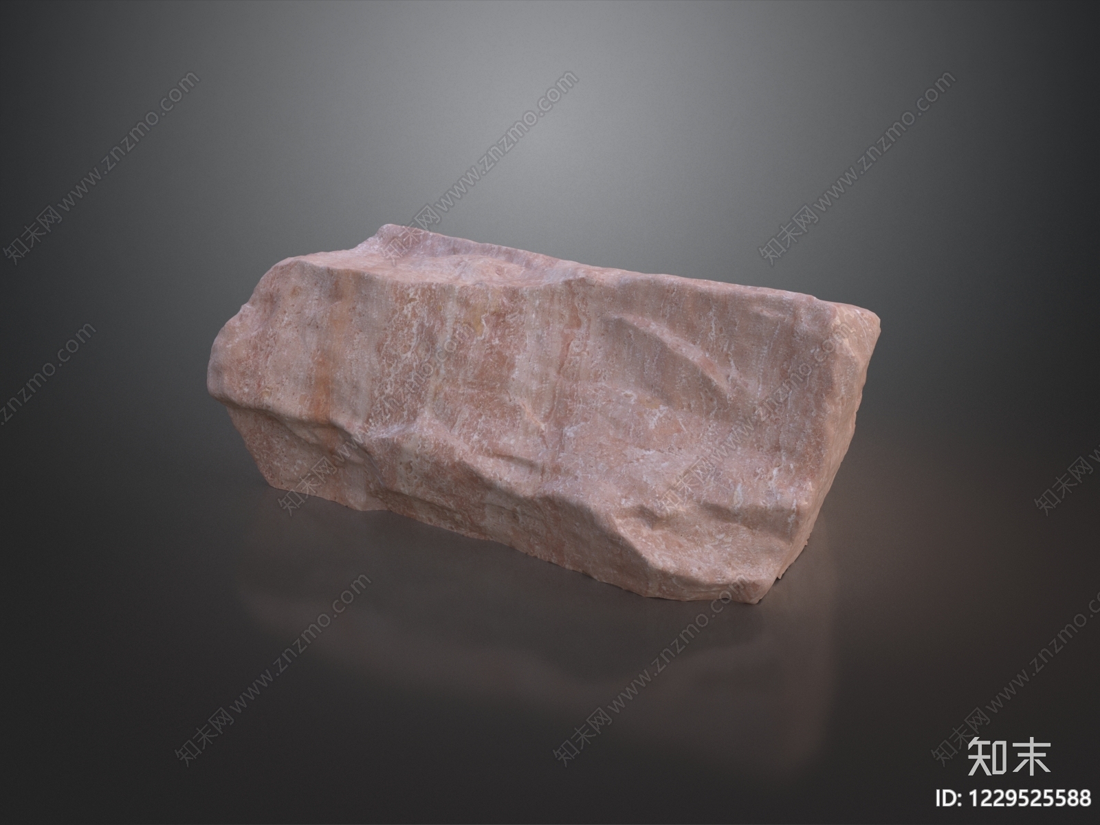 侘寂石头3D模型下载【ID:1229525588】