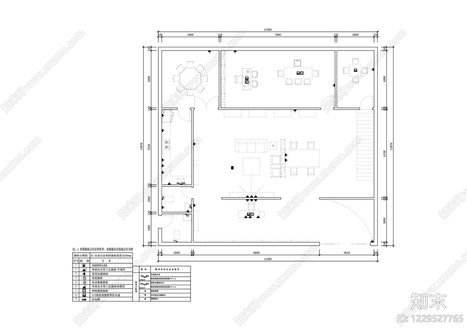 其他商业空间cad施工图下载【ID:1229527765】