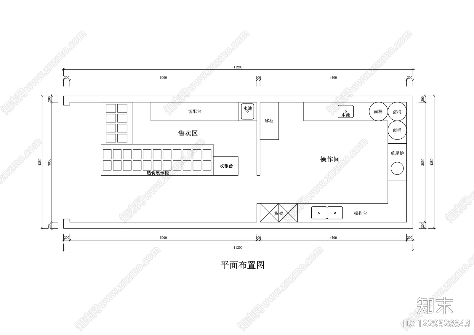 其他餐饮空间cad施工图下载【ID:1229528843】