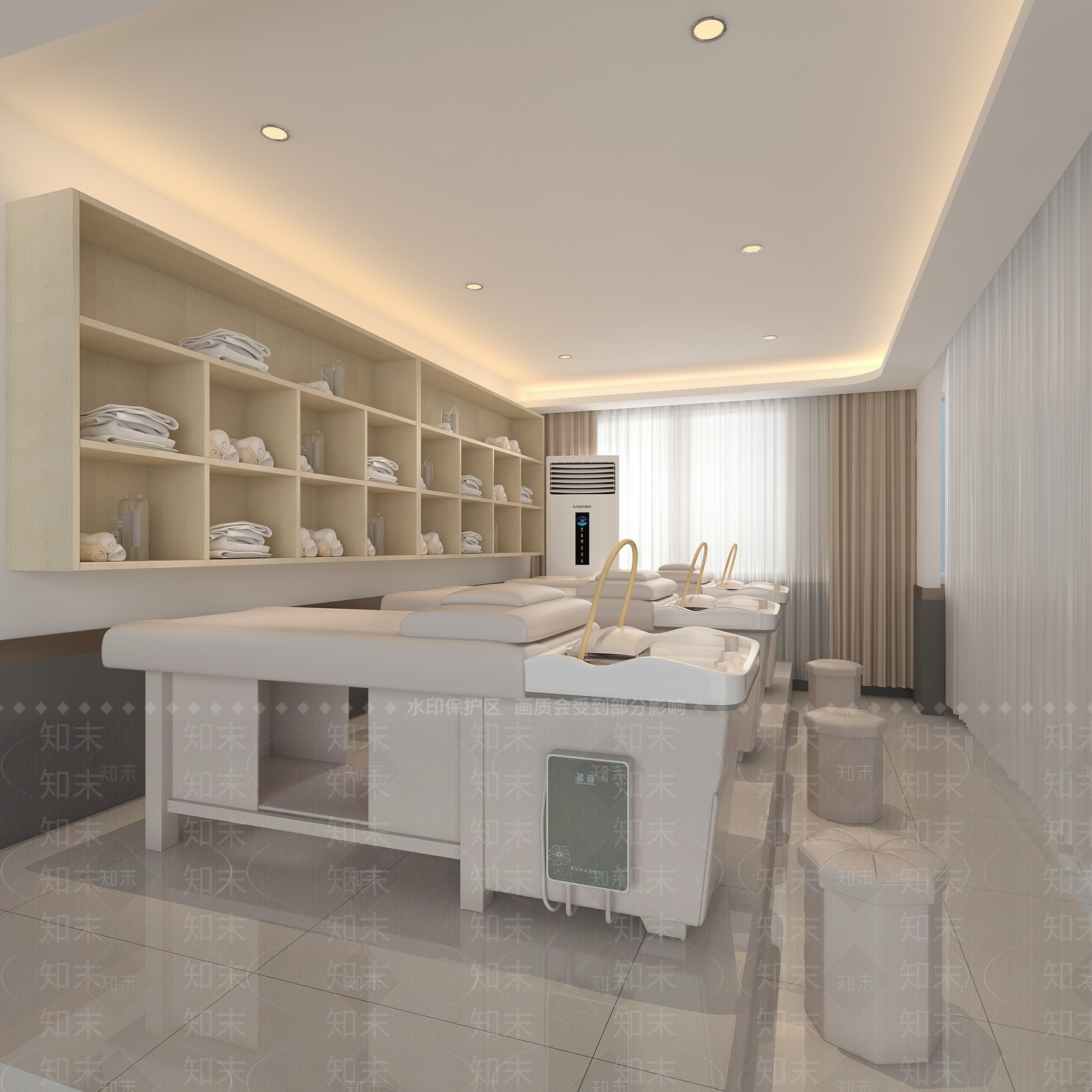 现代简约美容院3D模型下载【ID:1229535085】
