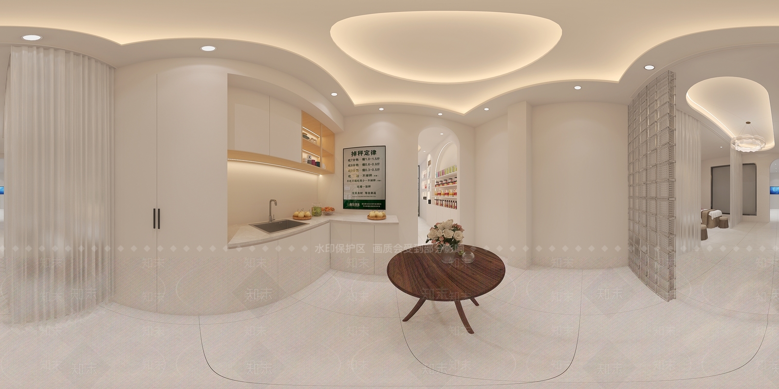 奶油风美容院3D模型下载【ID:1229535531】