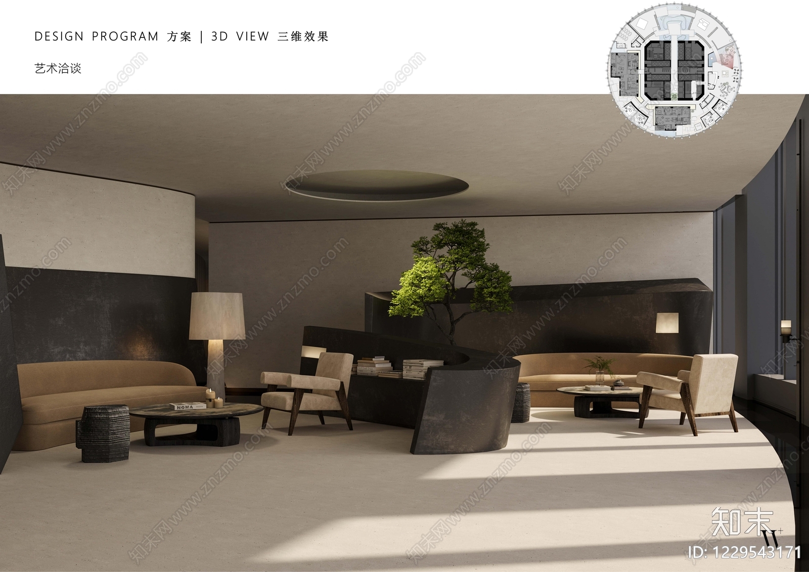 售楼处cad施工图下载【ID:1229543171】