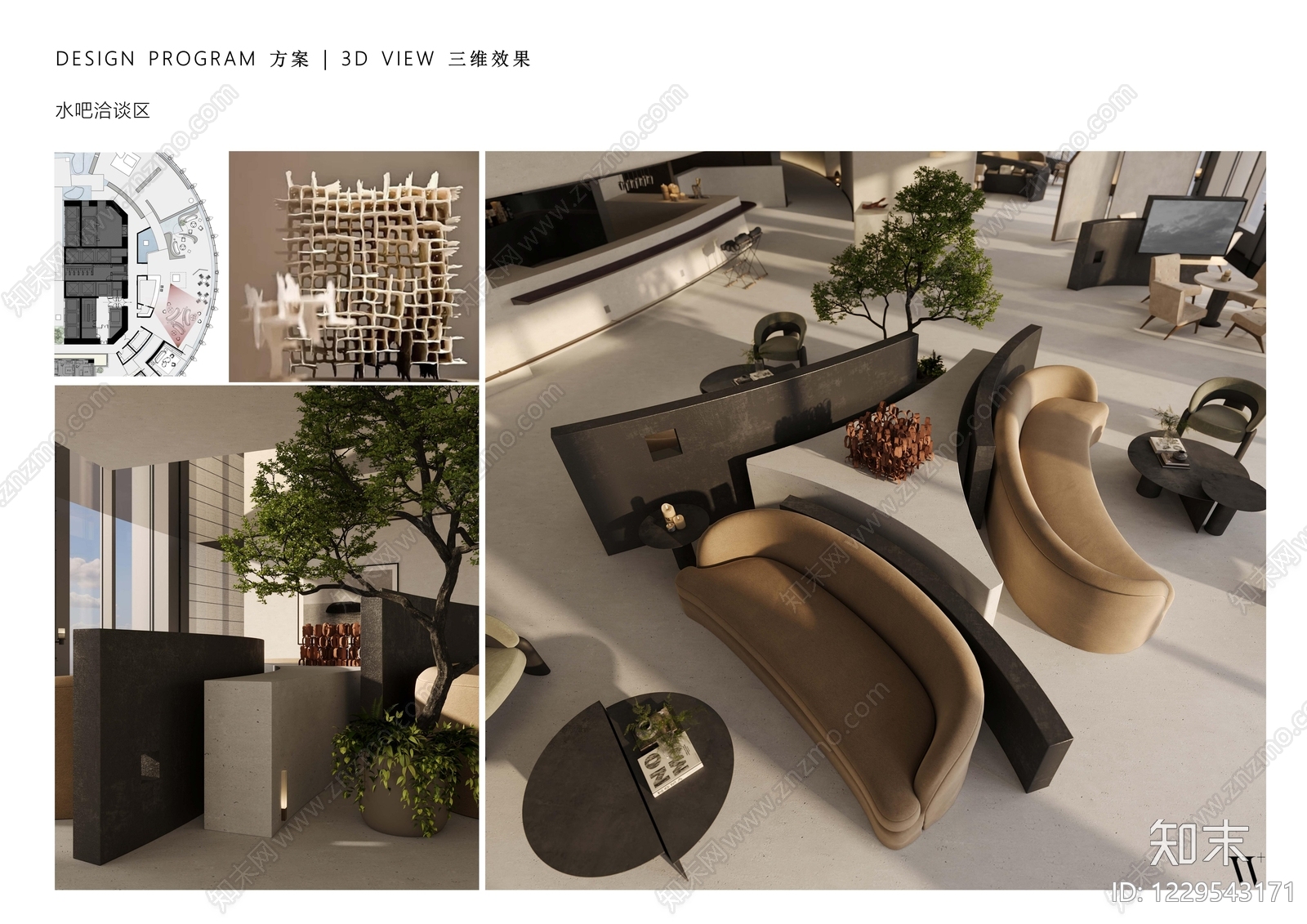 售楼处cad施工图下载【ID:1229543171】
