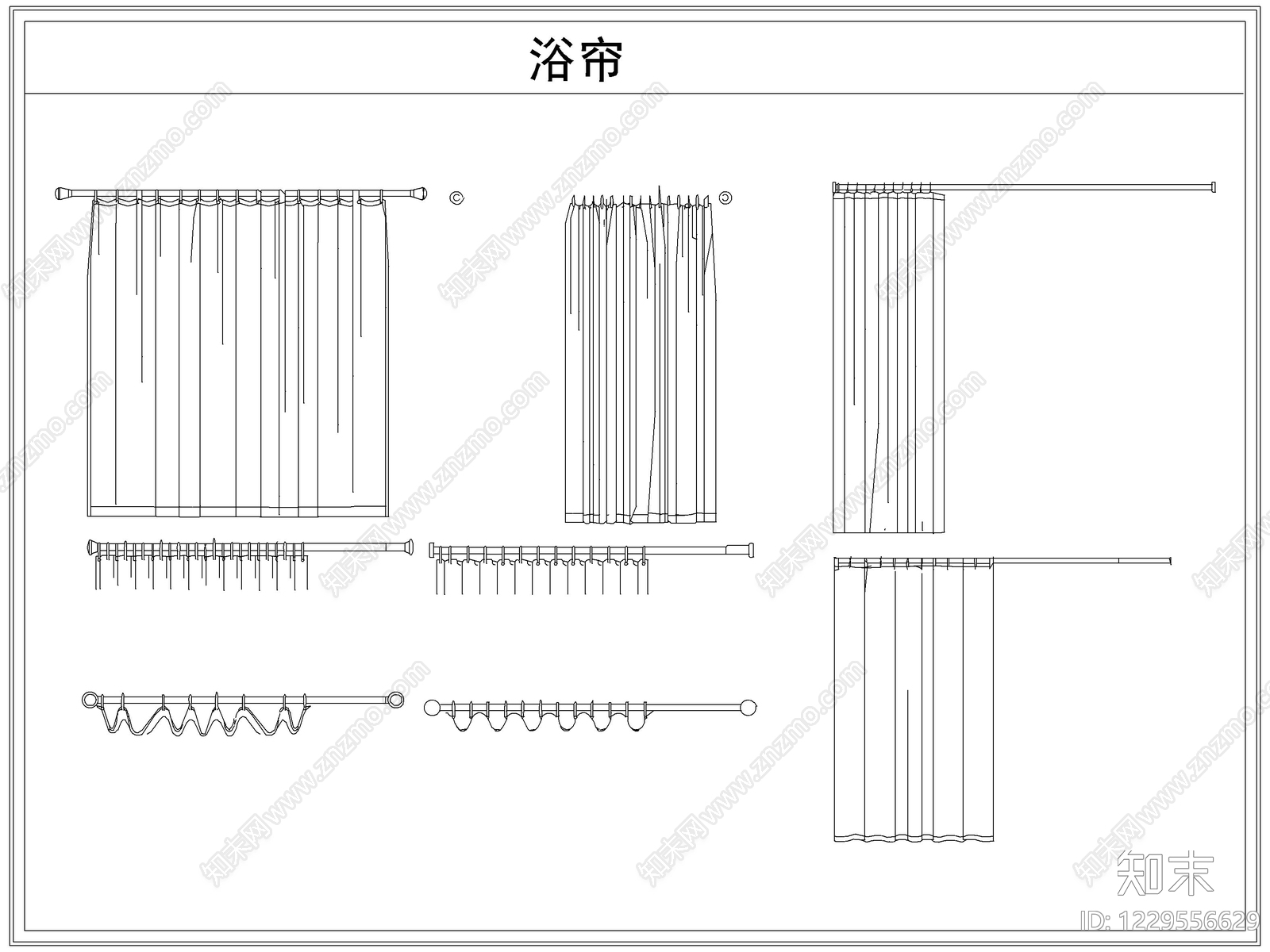 综合软装摆件图库cad施工图下载【ID:1229556629】
