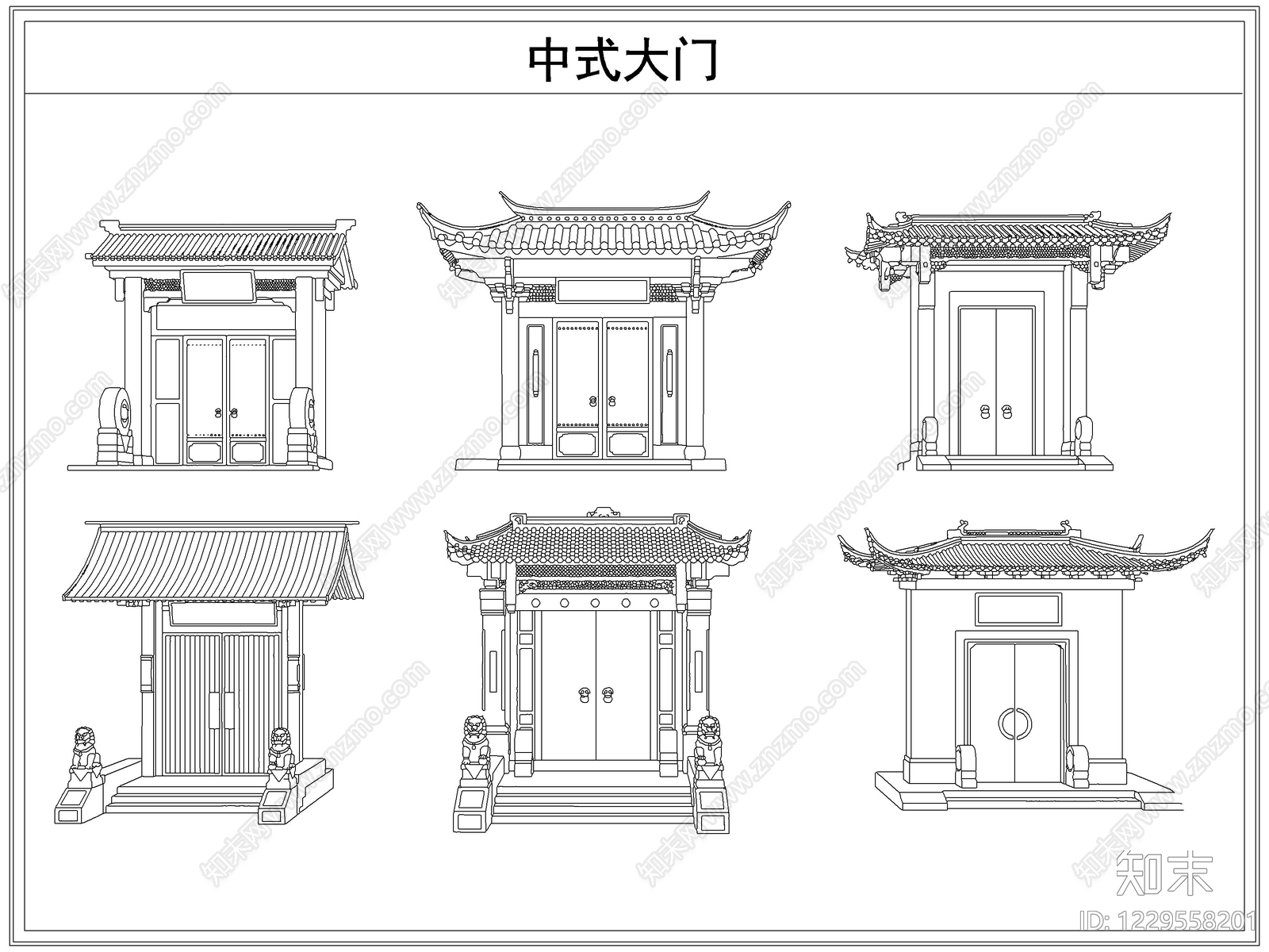 中式图库CAD图纸
