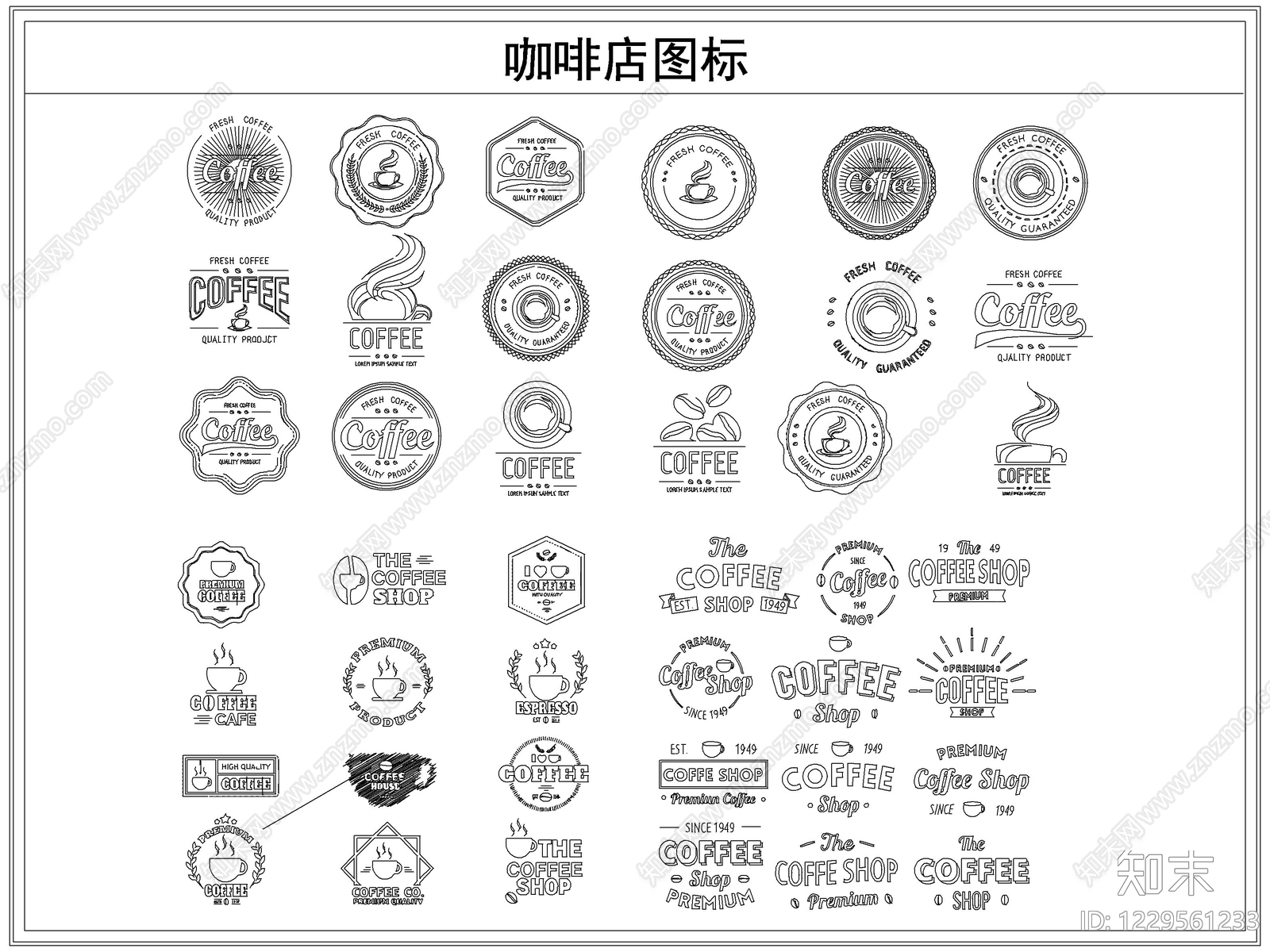 综合软装摆件图库cad施工图下载【ID:1229561233】