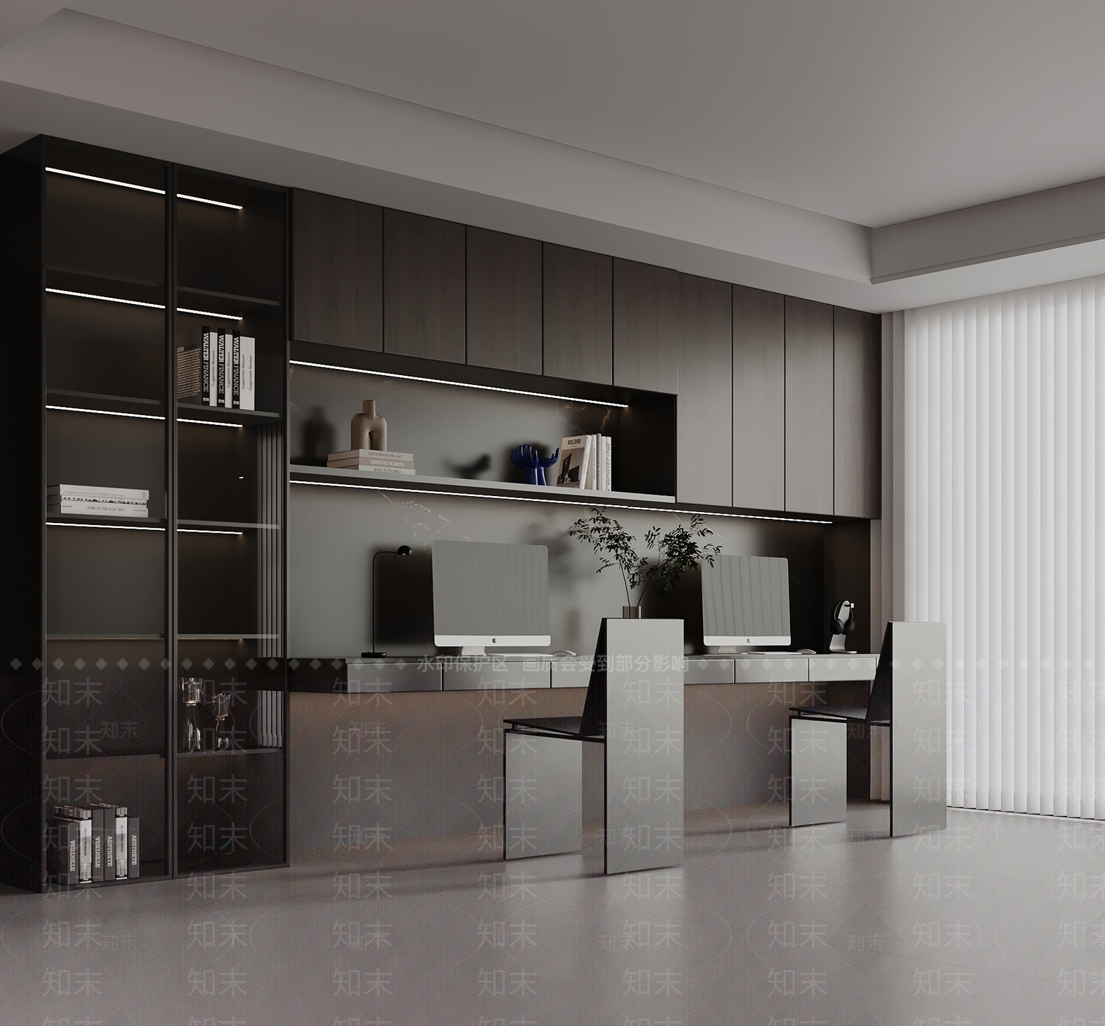 书房3D模型下载【ID:1229563287】