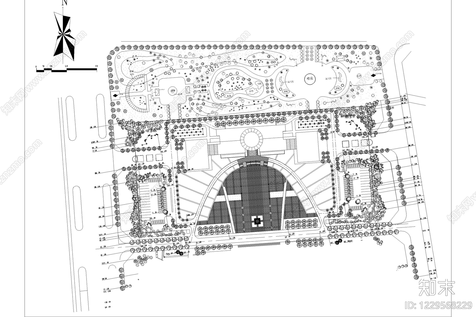 办公景观cad施工图下载【ID:1229568229】