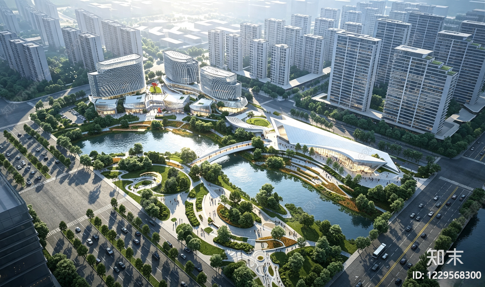 产业园建筑cad施工图下载【ID:1229568300】