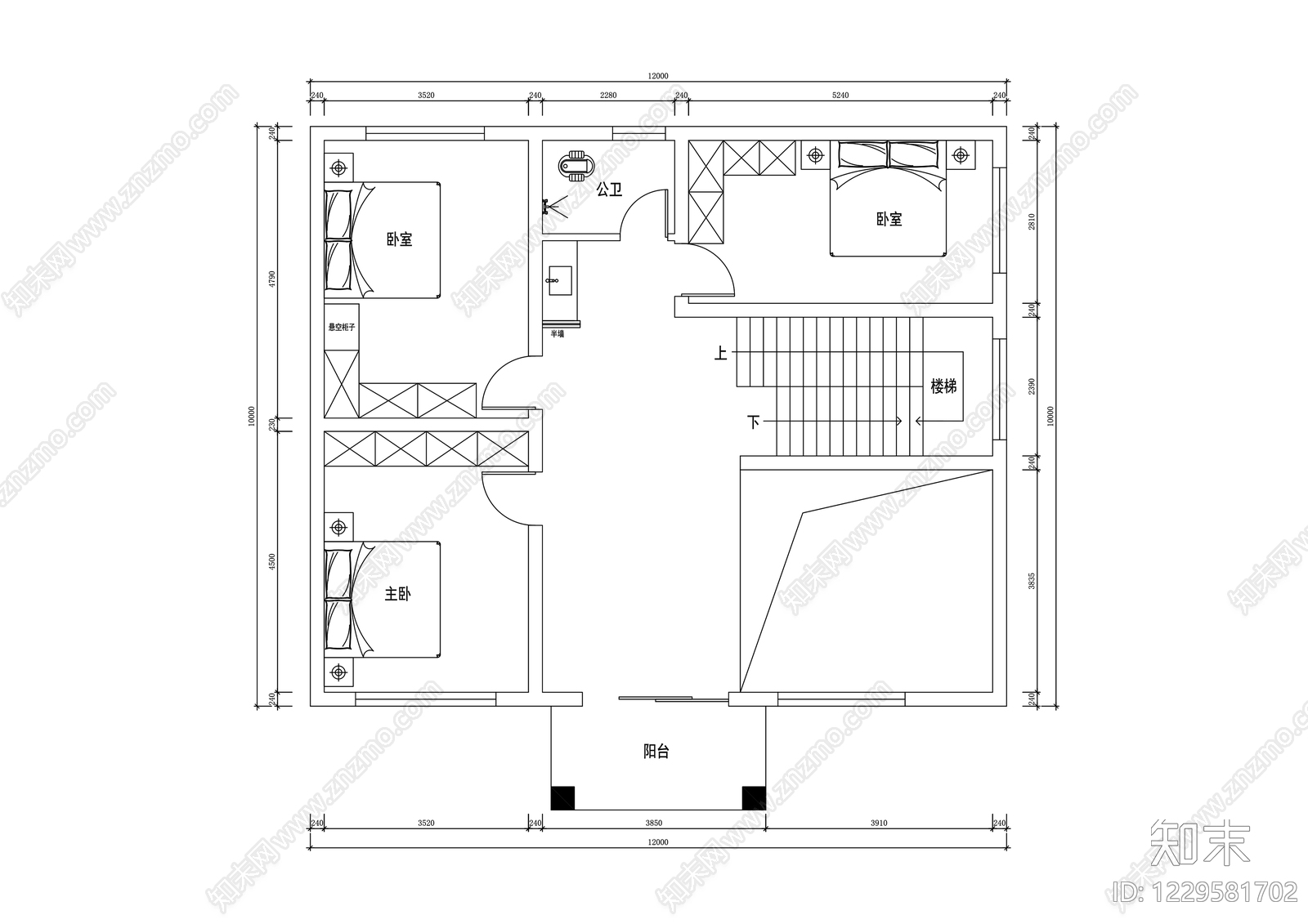 别墅cad施工图下载【ID:1229581702】