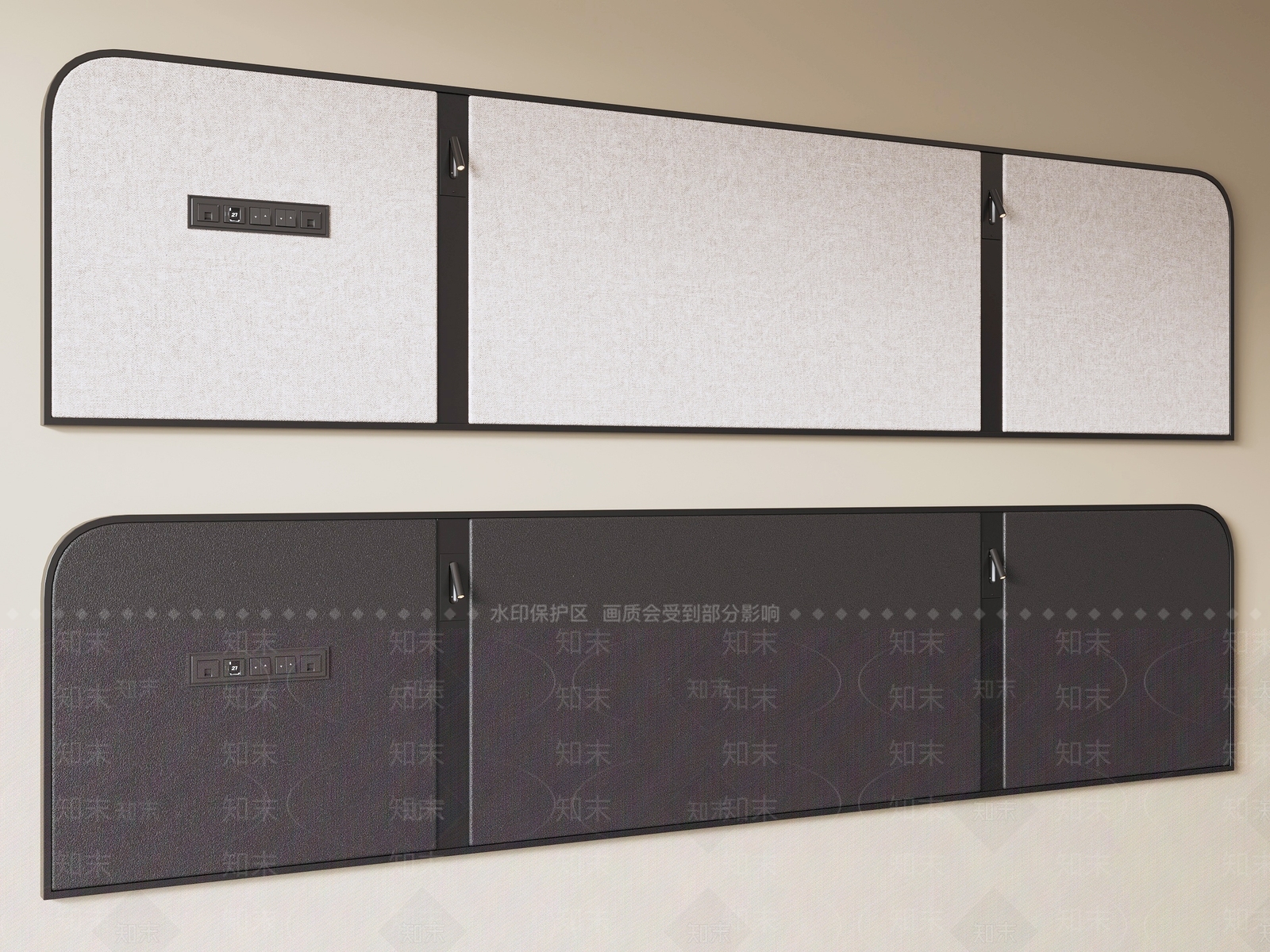 现代简约家具3D模型渲染效果图