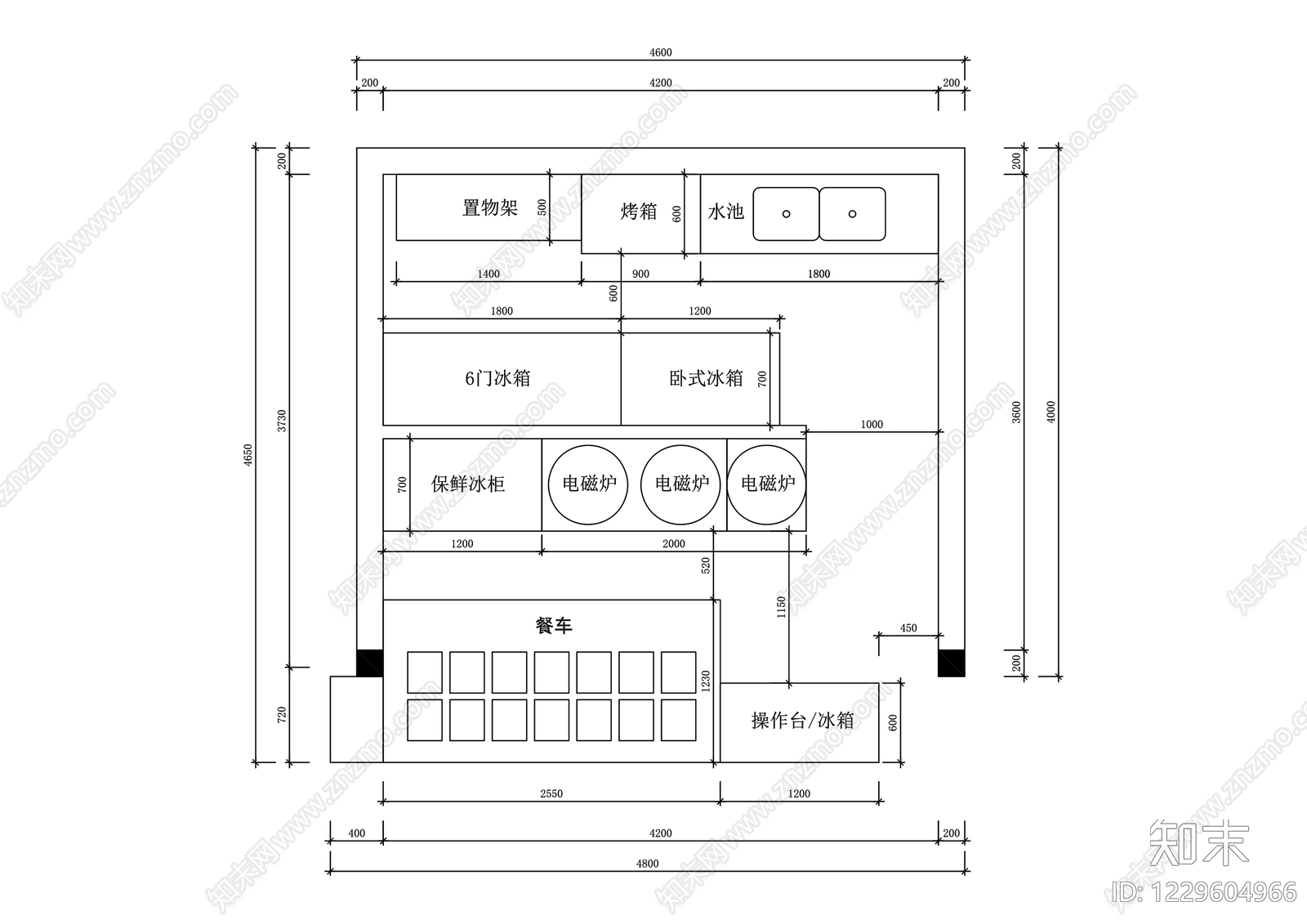 其他餐饮空间cad施工图下载【ID:1229604966】