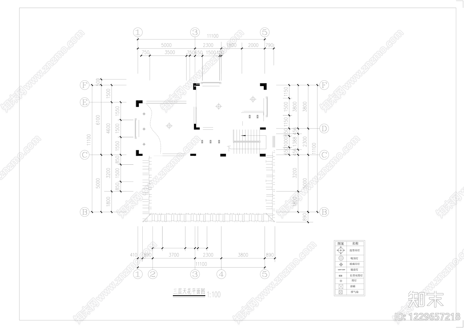 别墅建筑cad施工图下载【ID:1229657218】