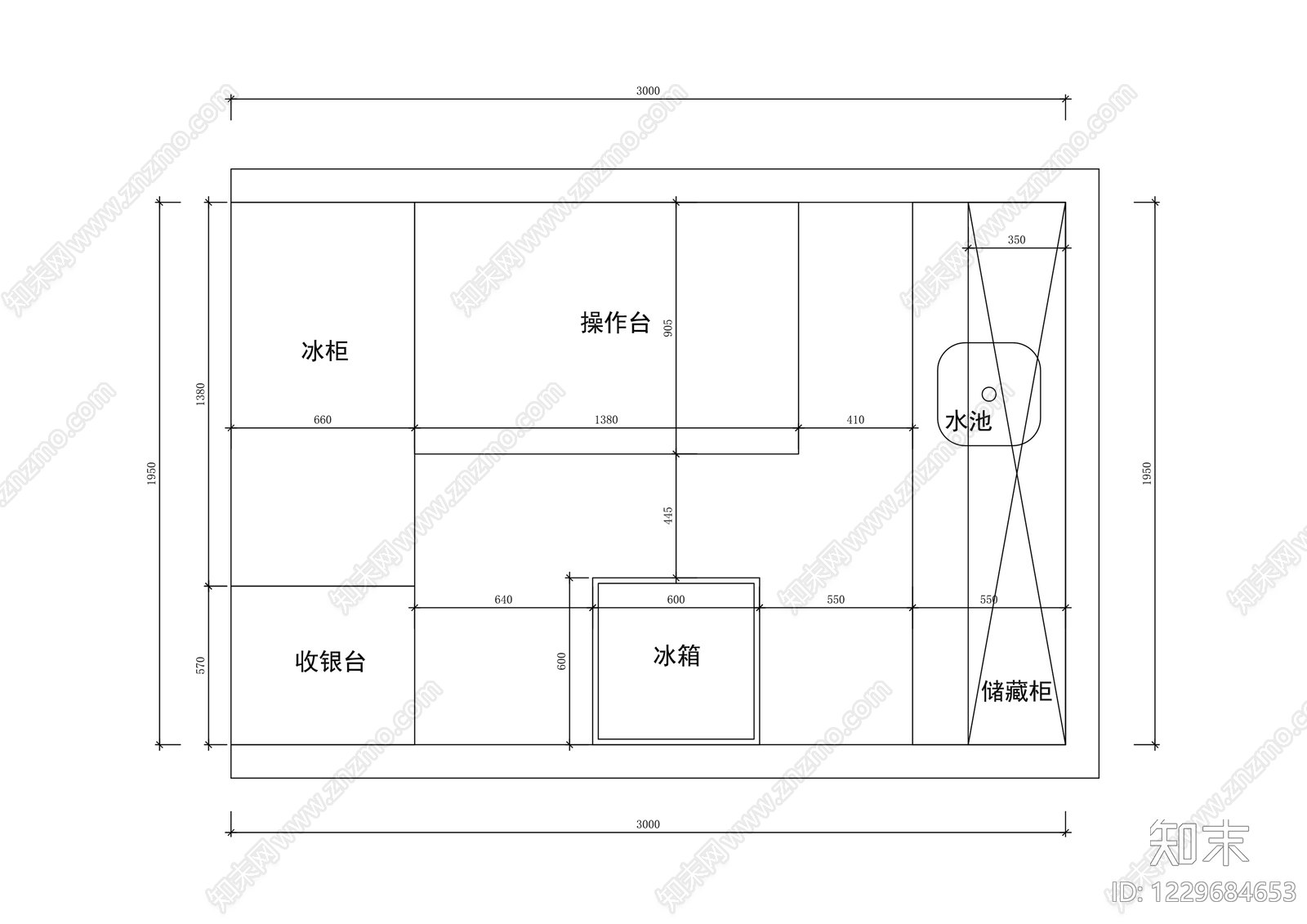 其他餐饮空间cad施工图下载【ID:1229684653】