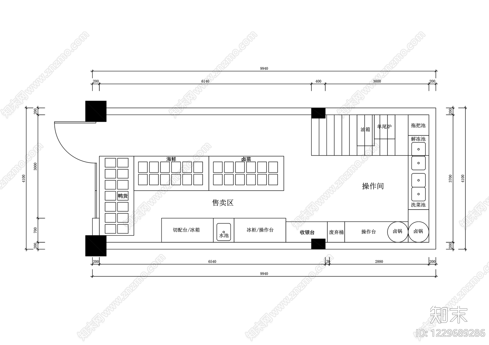 其他餐饮空间cad施工图下载【ID:1229689286】