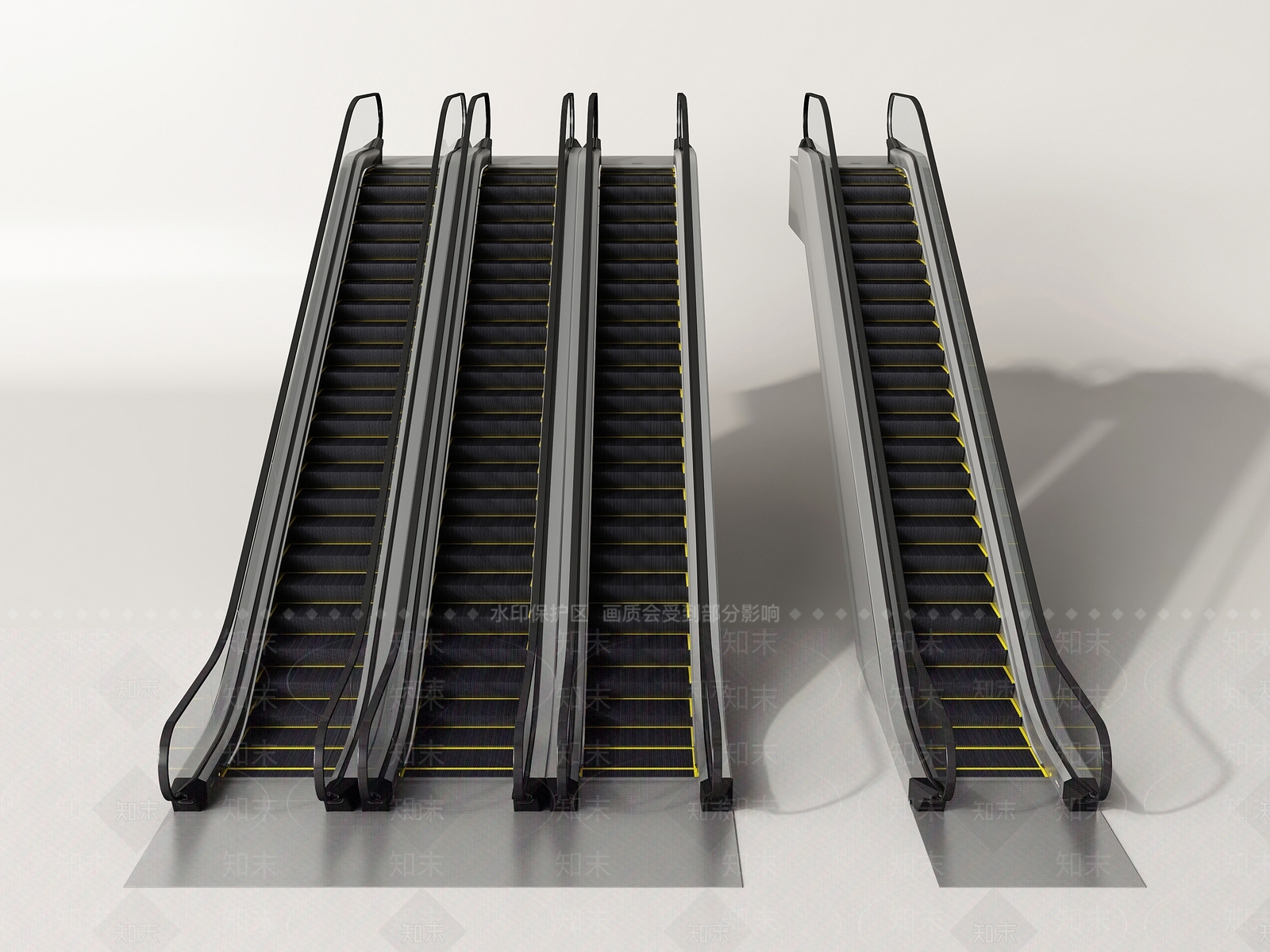 现代自动扶梯3D模型下载【ID:1229689338】
