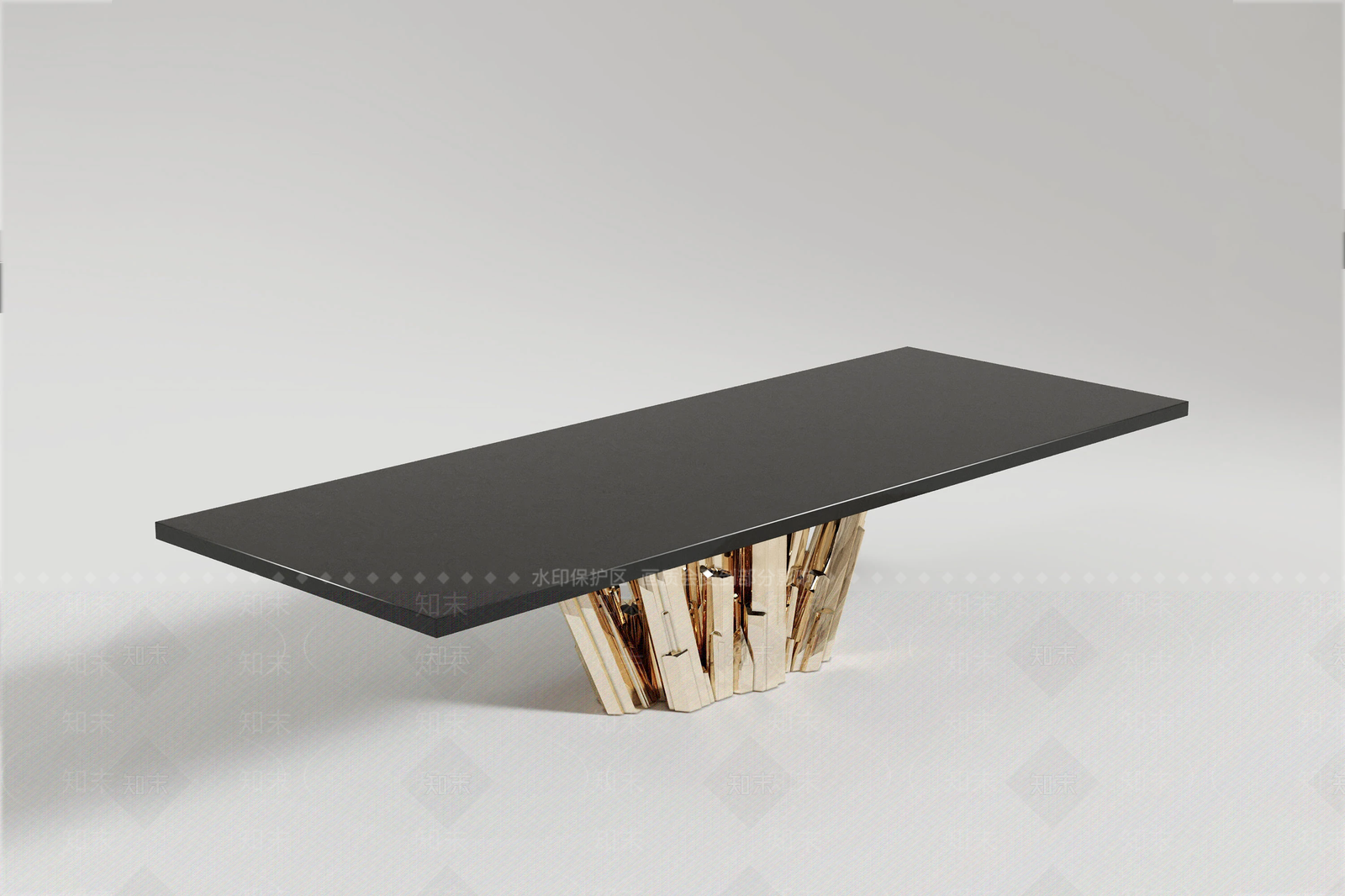 轻奢餐桌3D模型下载【ID:1229734254】