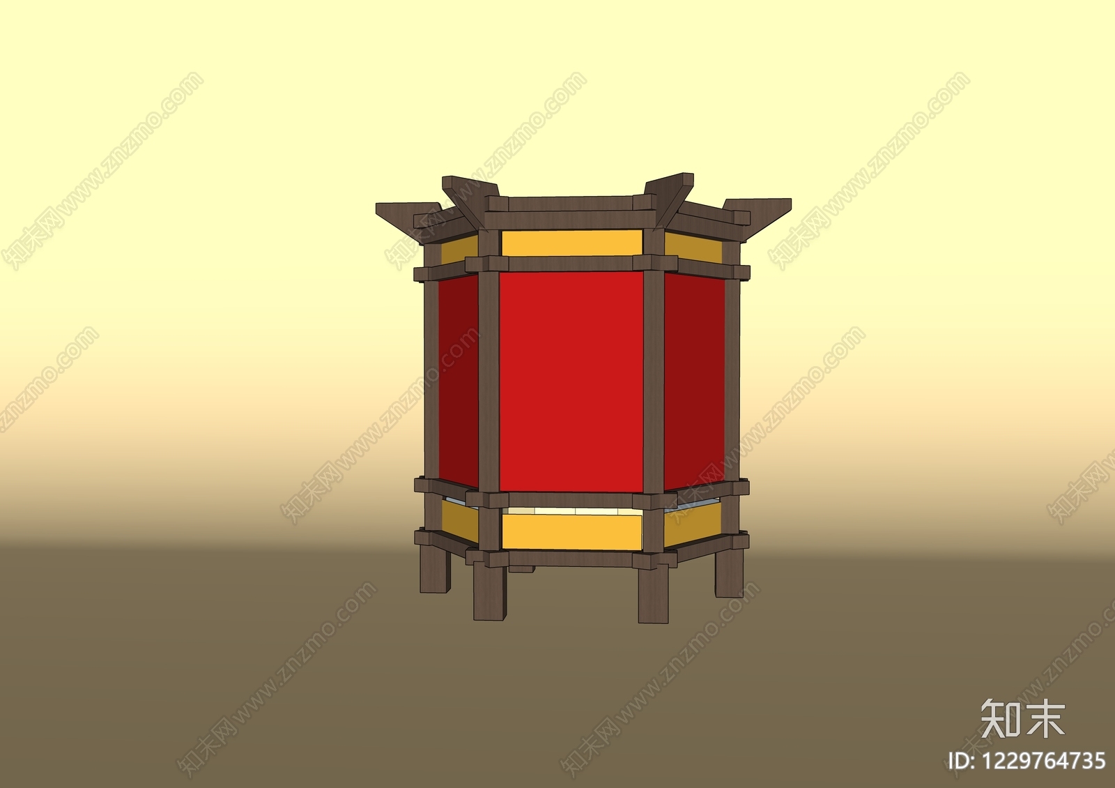 中式灯笼SU模型下载【ID:1229764735】