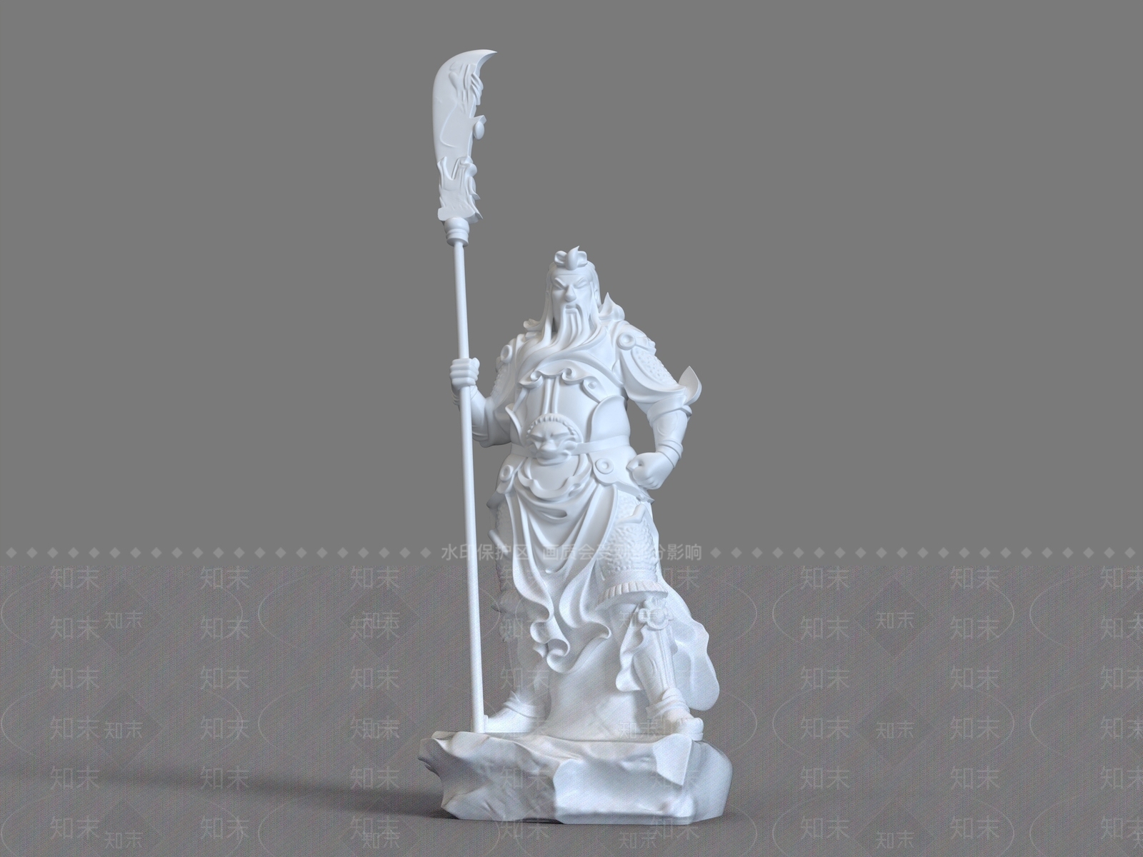 中式雕塑摆件3D模型下载【ID:1229813337】