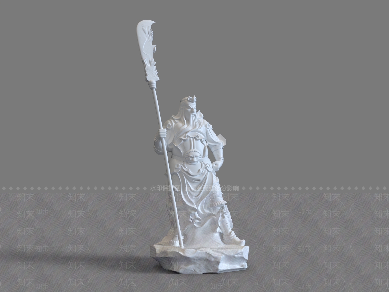 中式雕塑摆件3D模型下载【ID:1229813337】