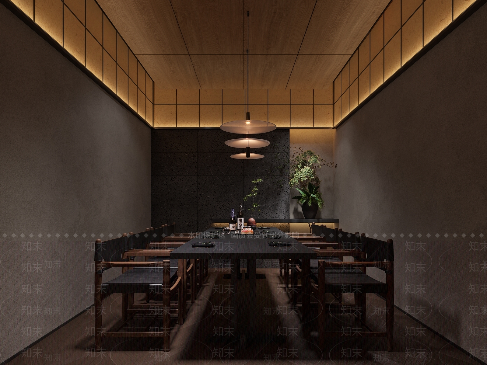 侘寂包厢3D模型下载【ID:1229821647】