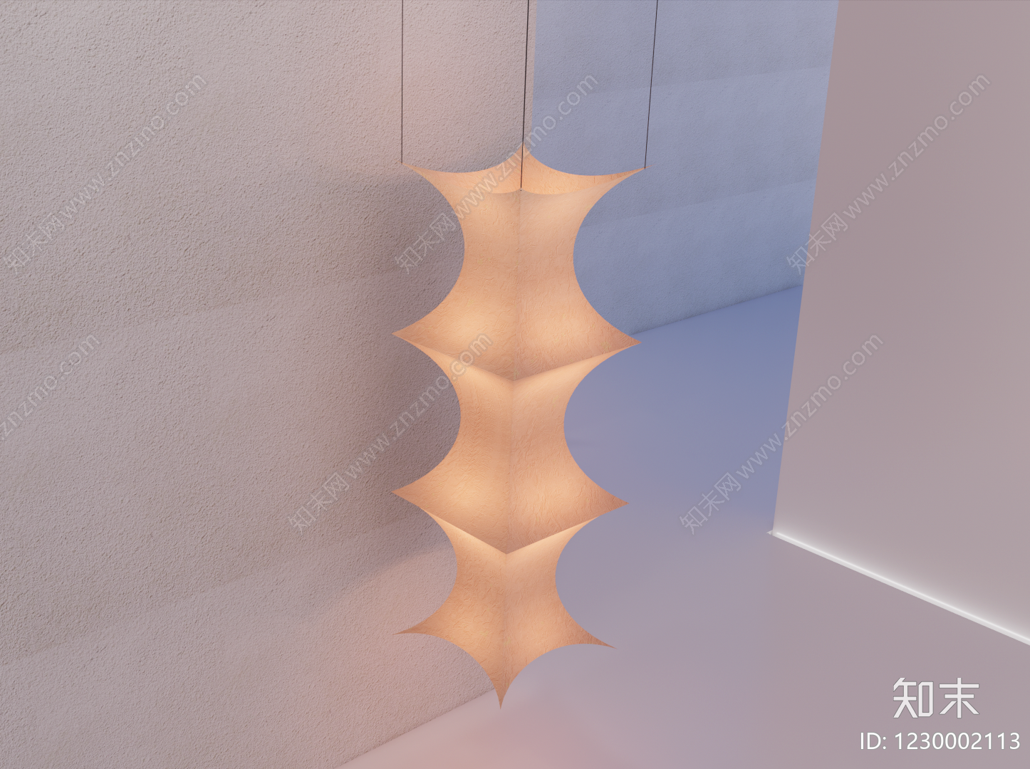 极简艺术吊灯3D模型下载【ID:1230002113】