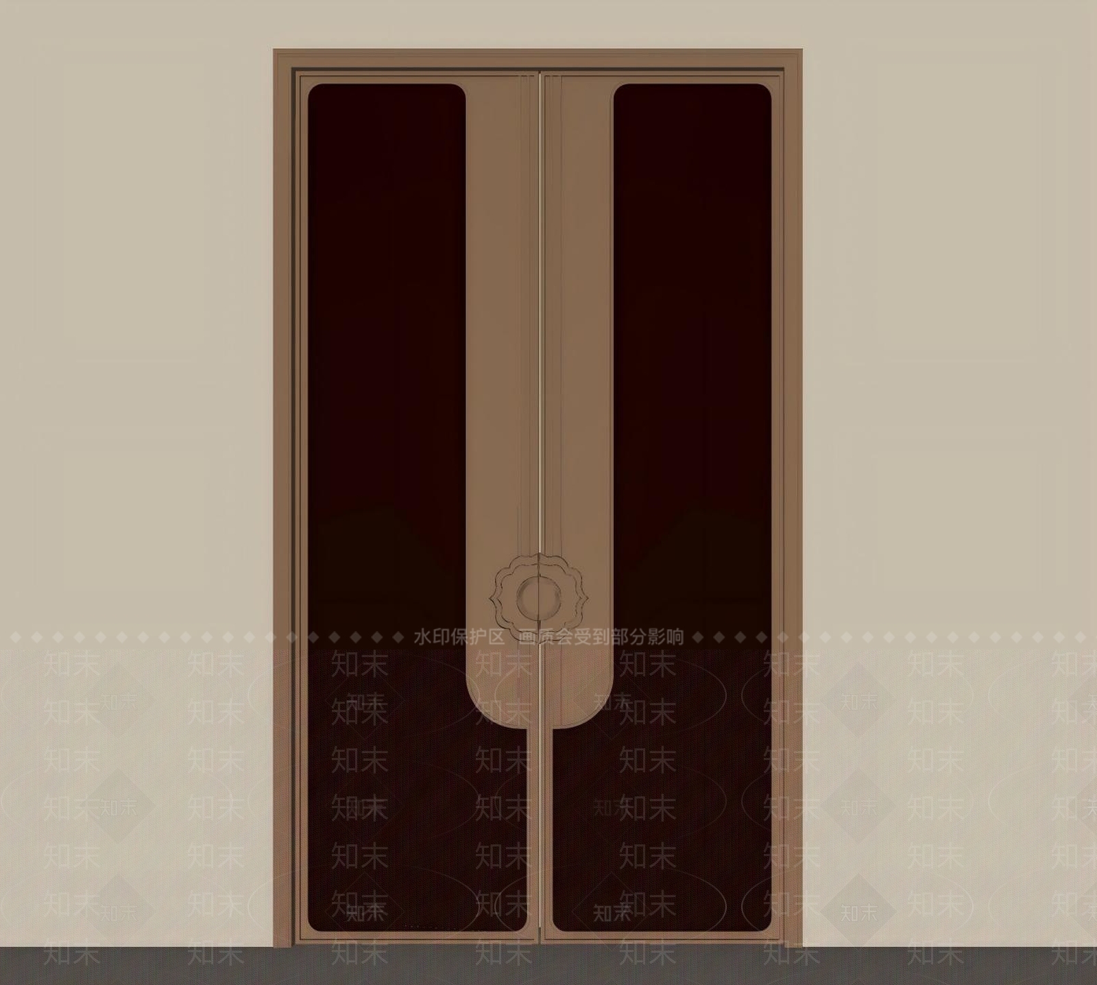新中式双开门SU模型下载【ID:1230021014】
